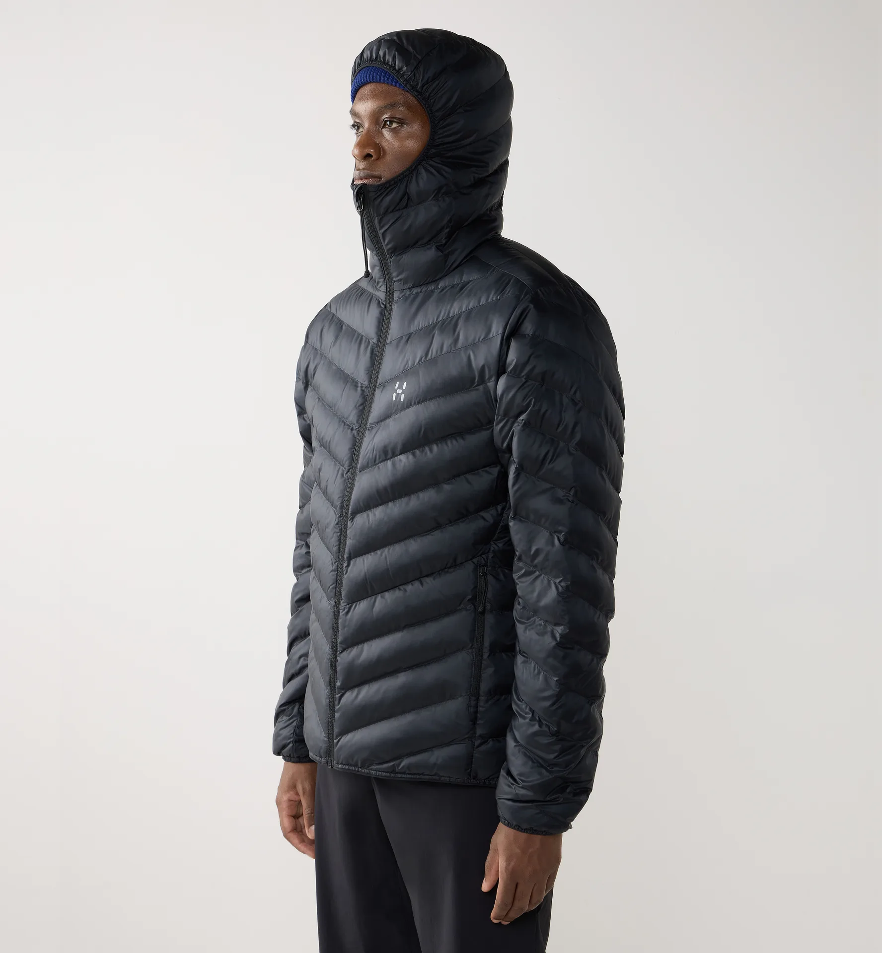 Särna Mimic II Hood Men True Black