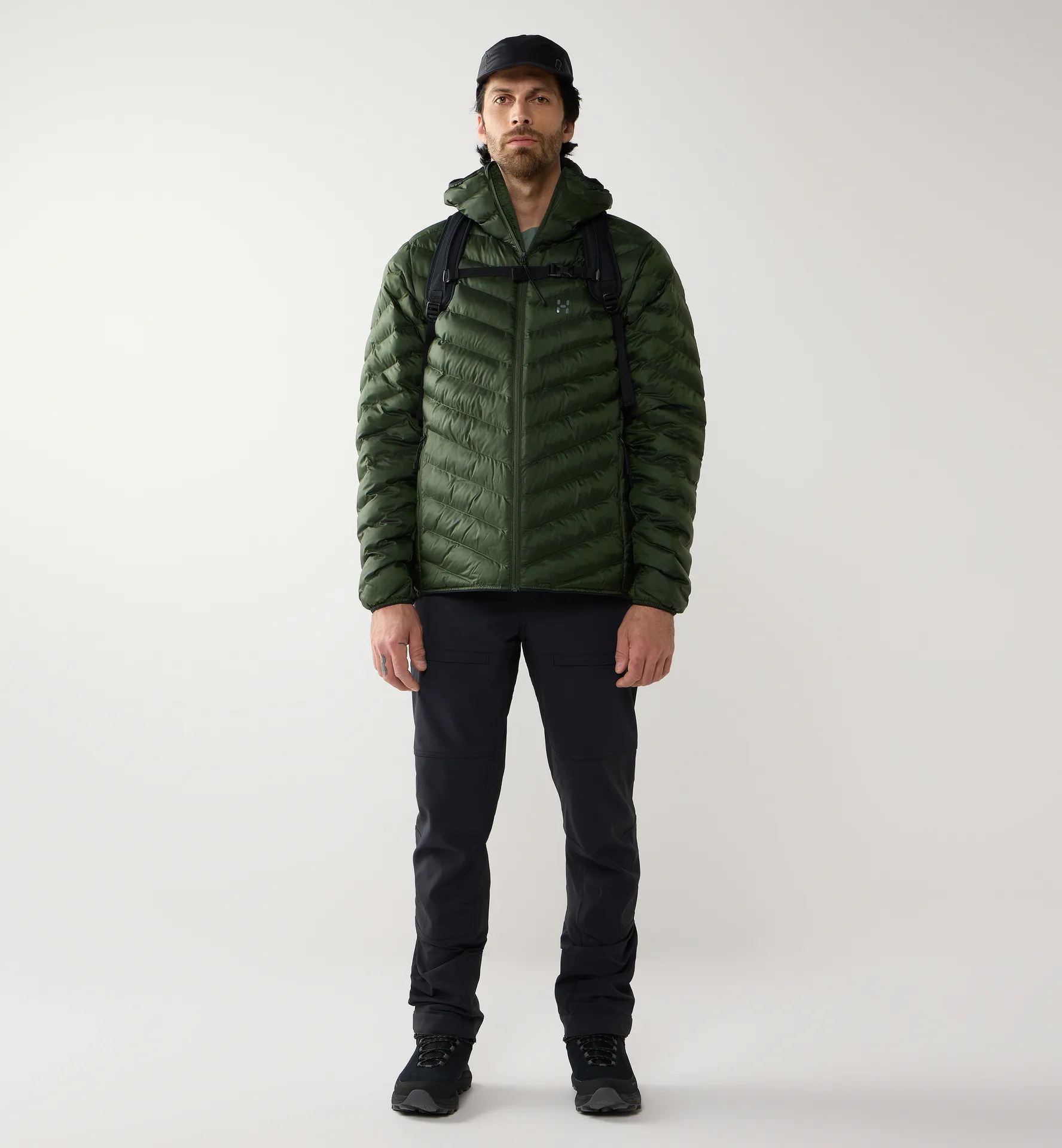 Särna Mimic II Hood Men Seaweed Green