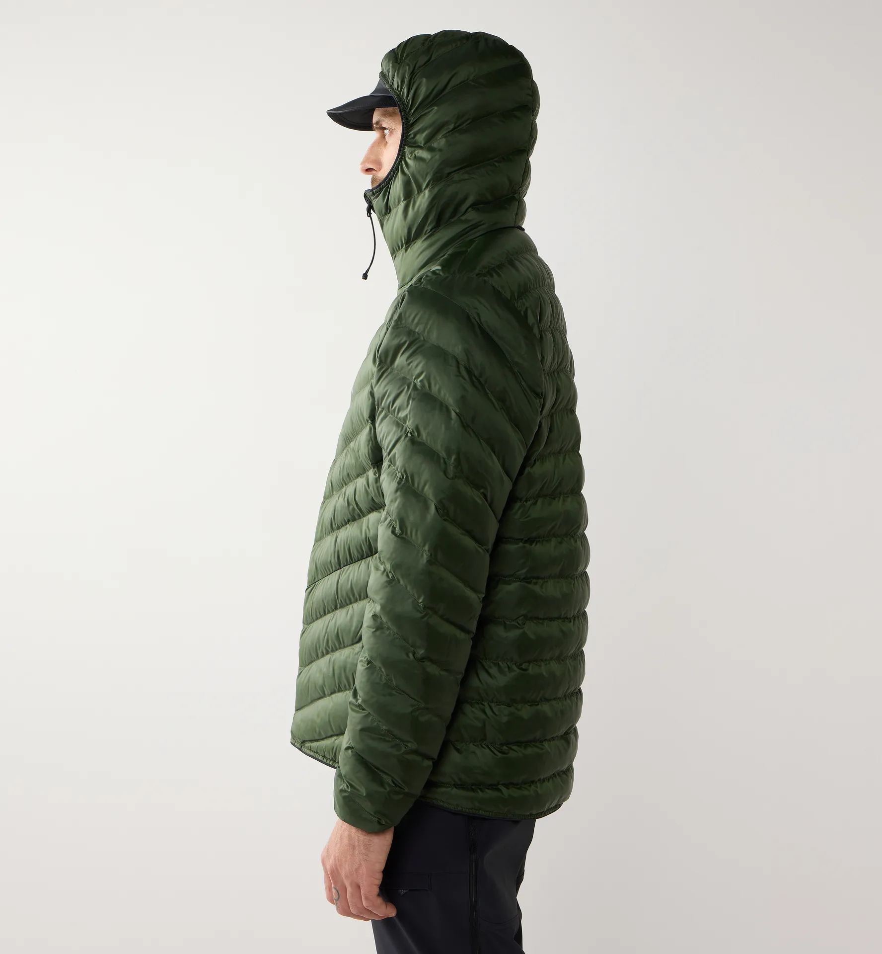 Särna Mimic II Hood Men Seaweed Green