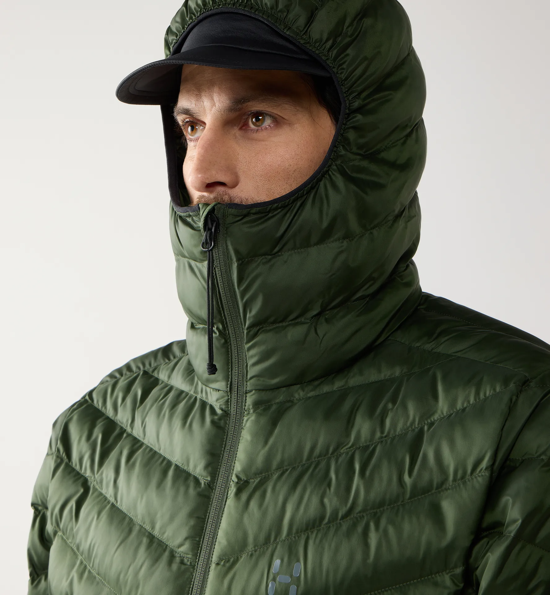 Särna Mimic II Hood Men Seaweed Green