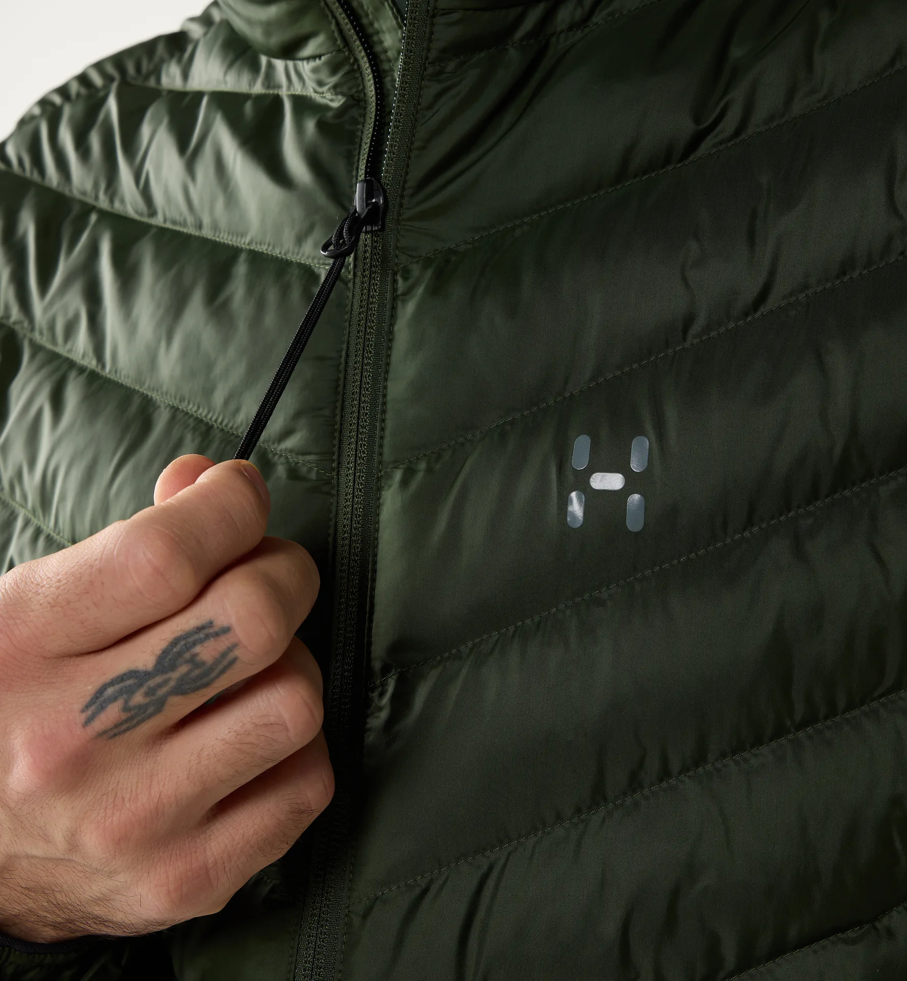 Särna Mimic II Hood Men Seaweed Green