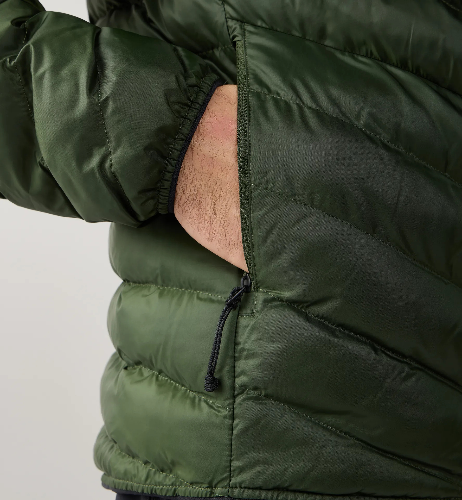 Särna Mimic II Hood Men Seaweed Green