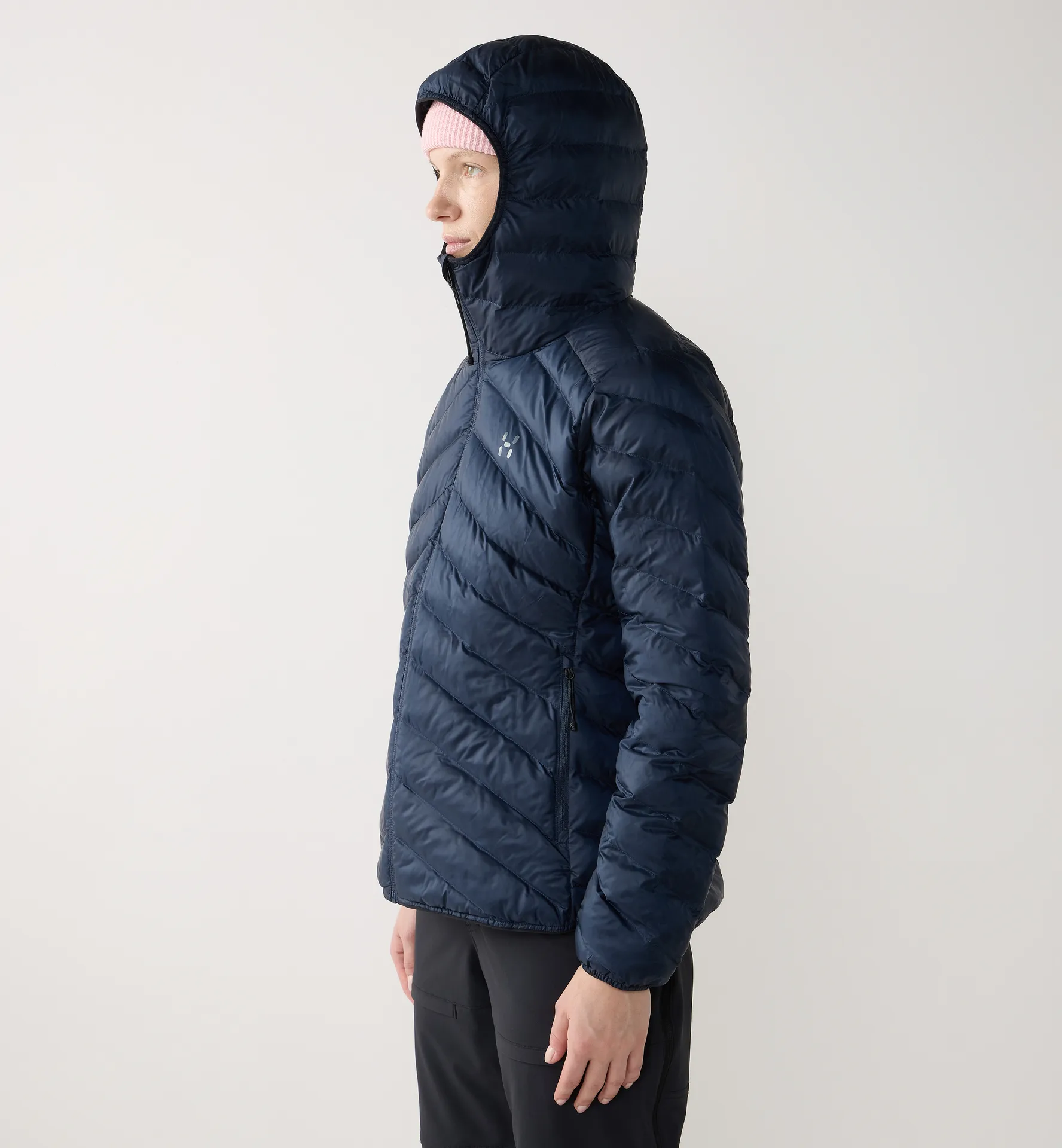 Särna Mimic II Hood Women Tarn Blue