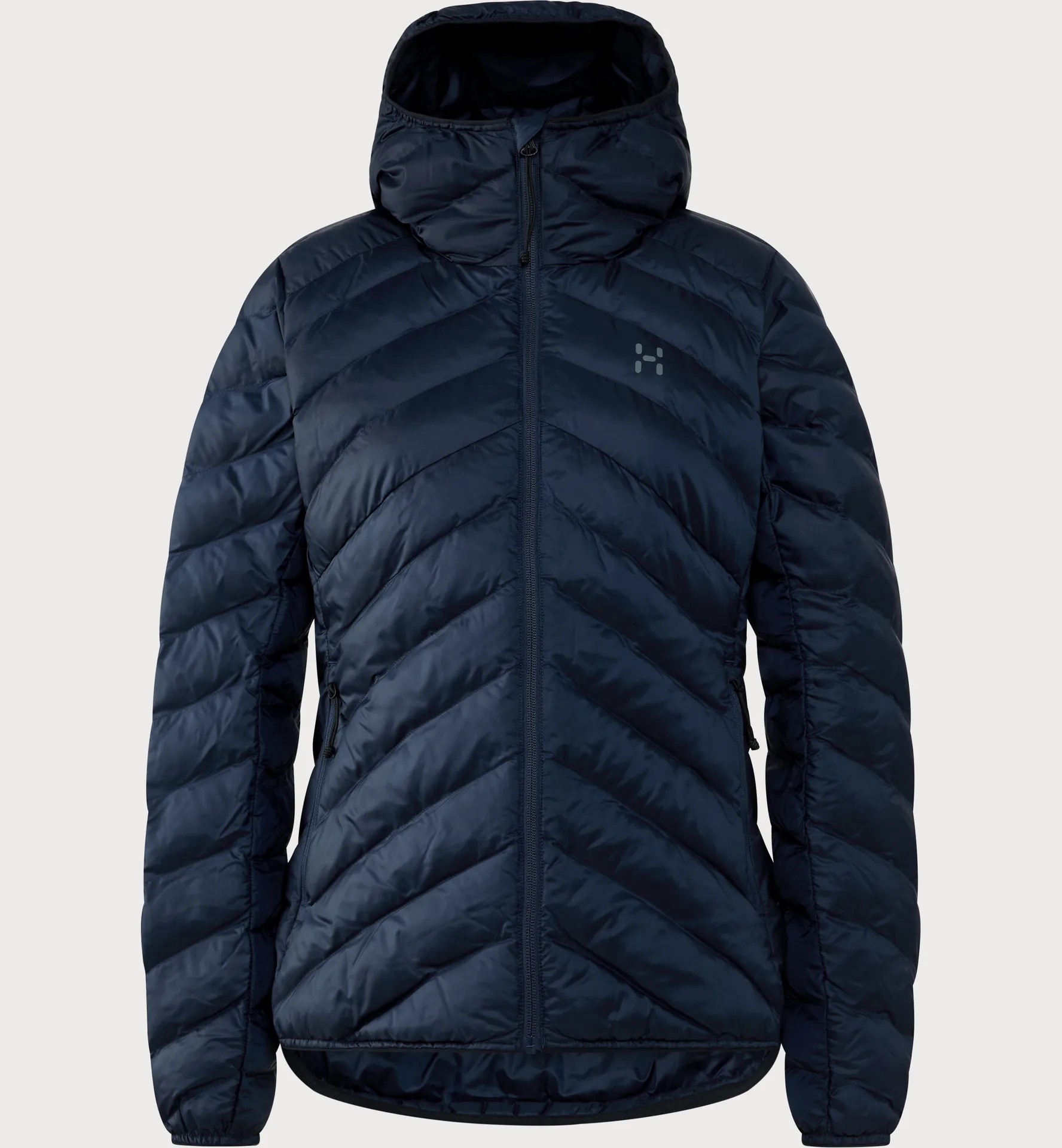 Särna Mimic II Hood Women Tarn Blue