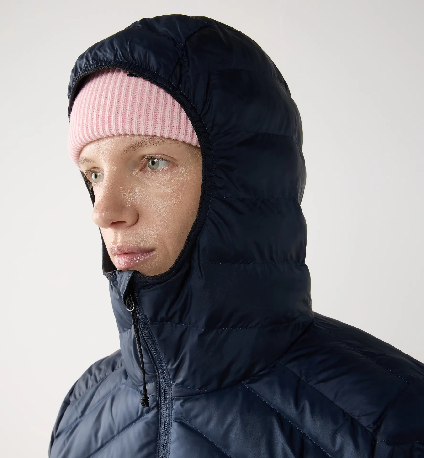 Särna Mimic II Hood Women Tarn Blue
