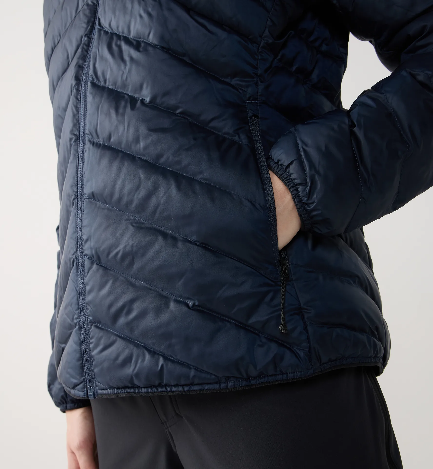 Särna Mimic II Hood Women Tarn Blue