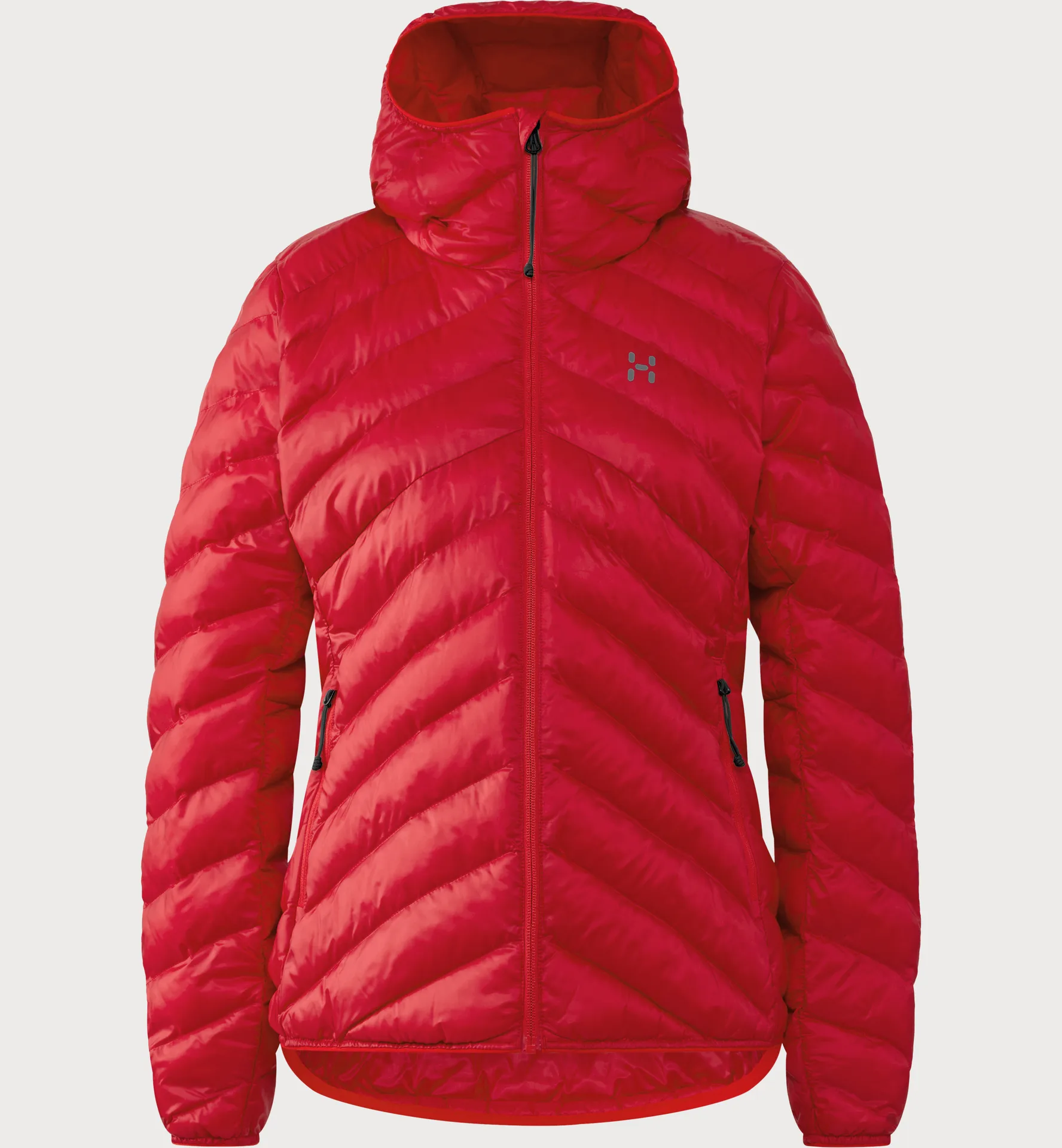 Särna Mimic II Hood Women Bright Red