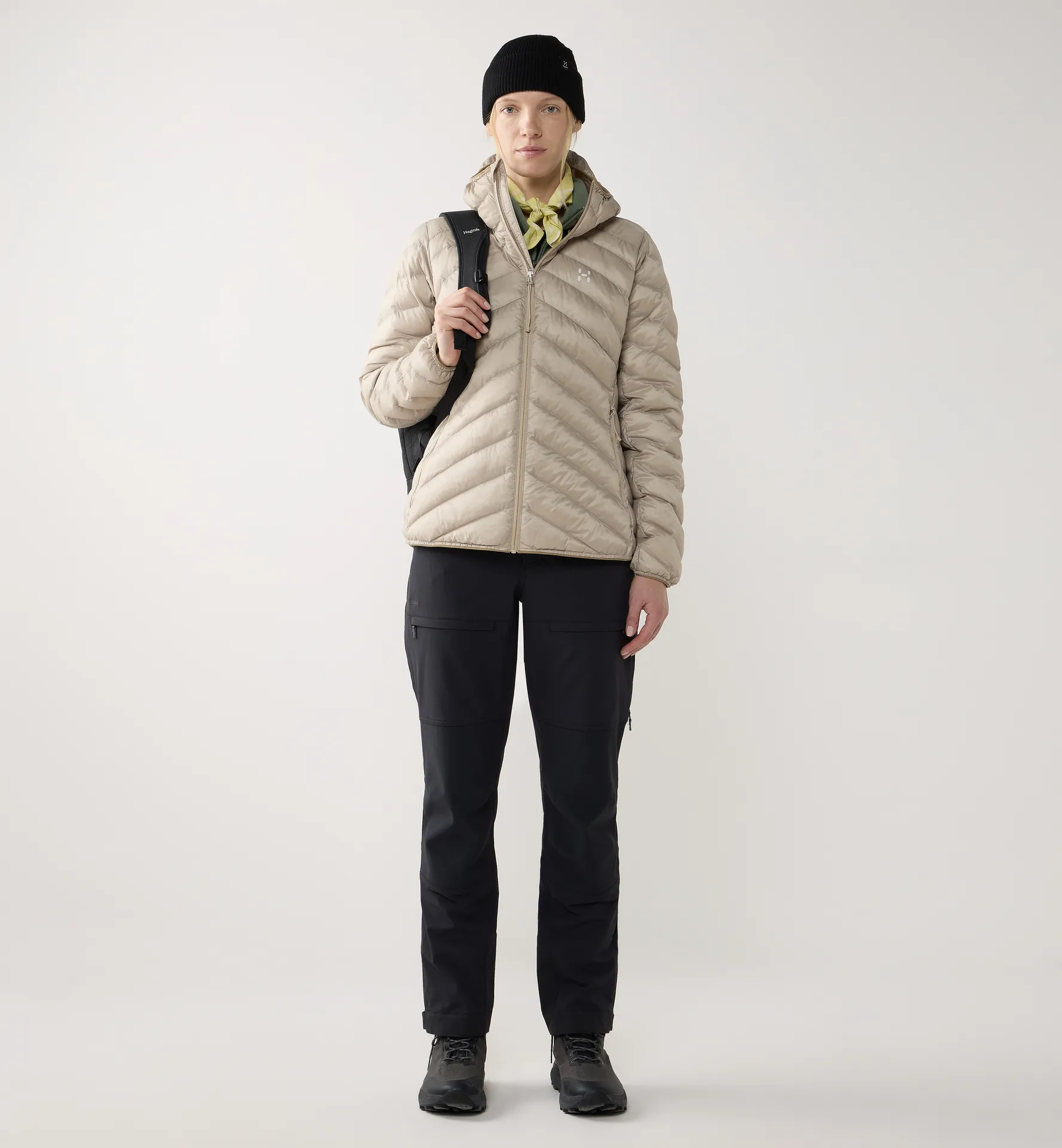 Särna Mimic II Hood Women Chalk Beige