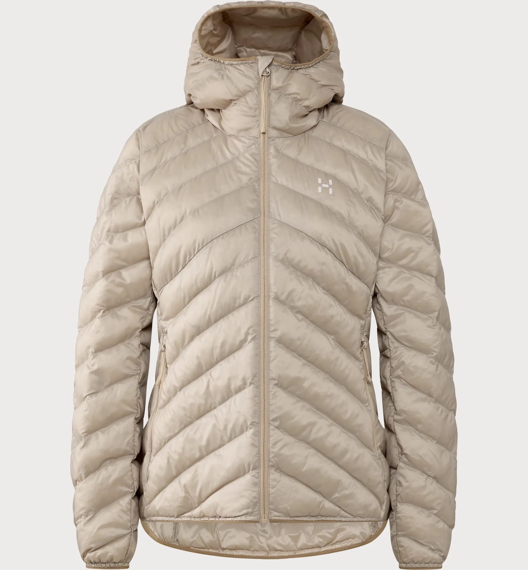 Särna Mimic II Hood Women Chalk Beige