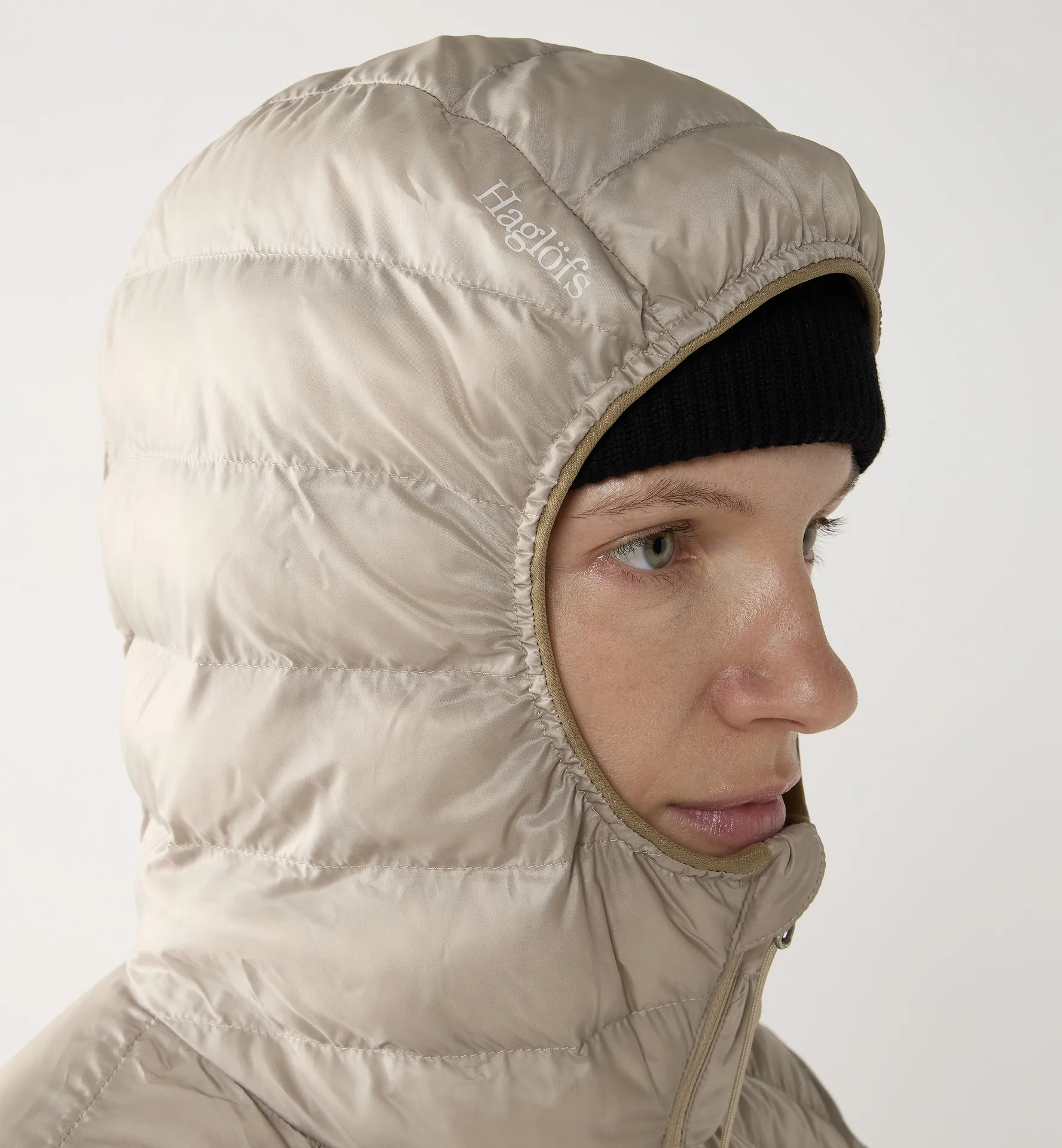 Särna Mimic II Hood Women Chalk Beige