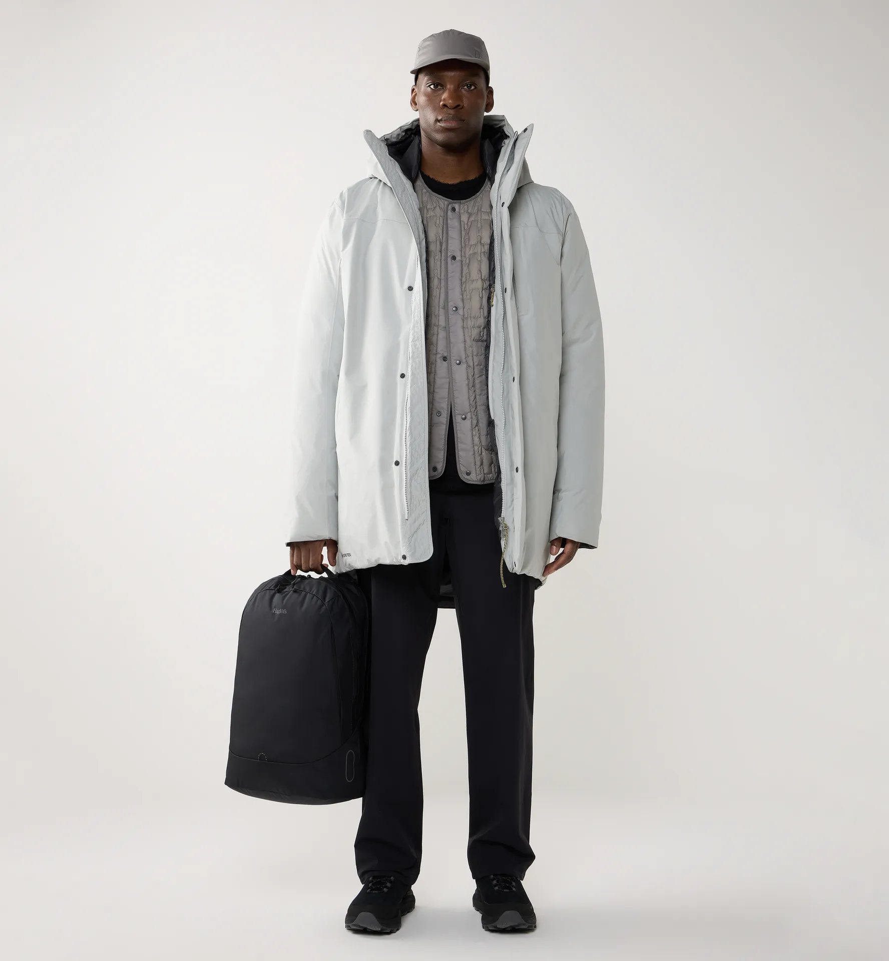 Vara Down GTX Parka Men Stone Grey