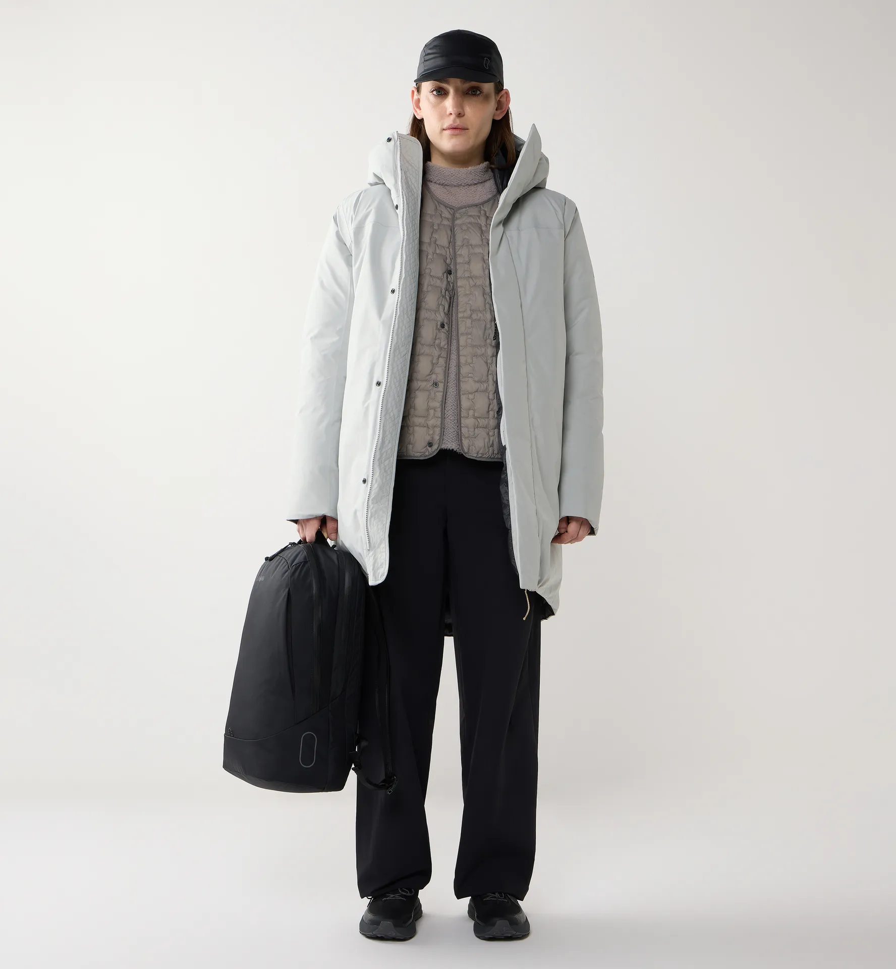 Vara Down GTX Parka Women Stone Grey