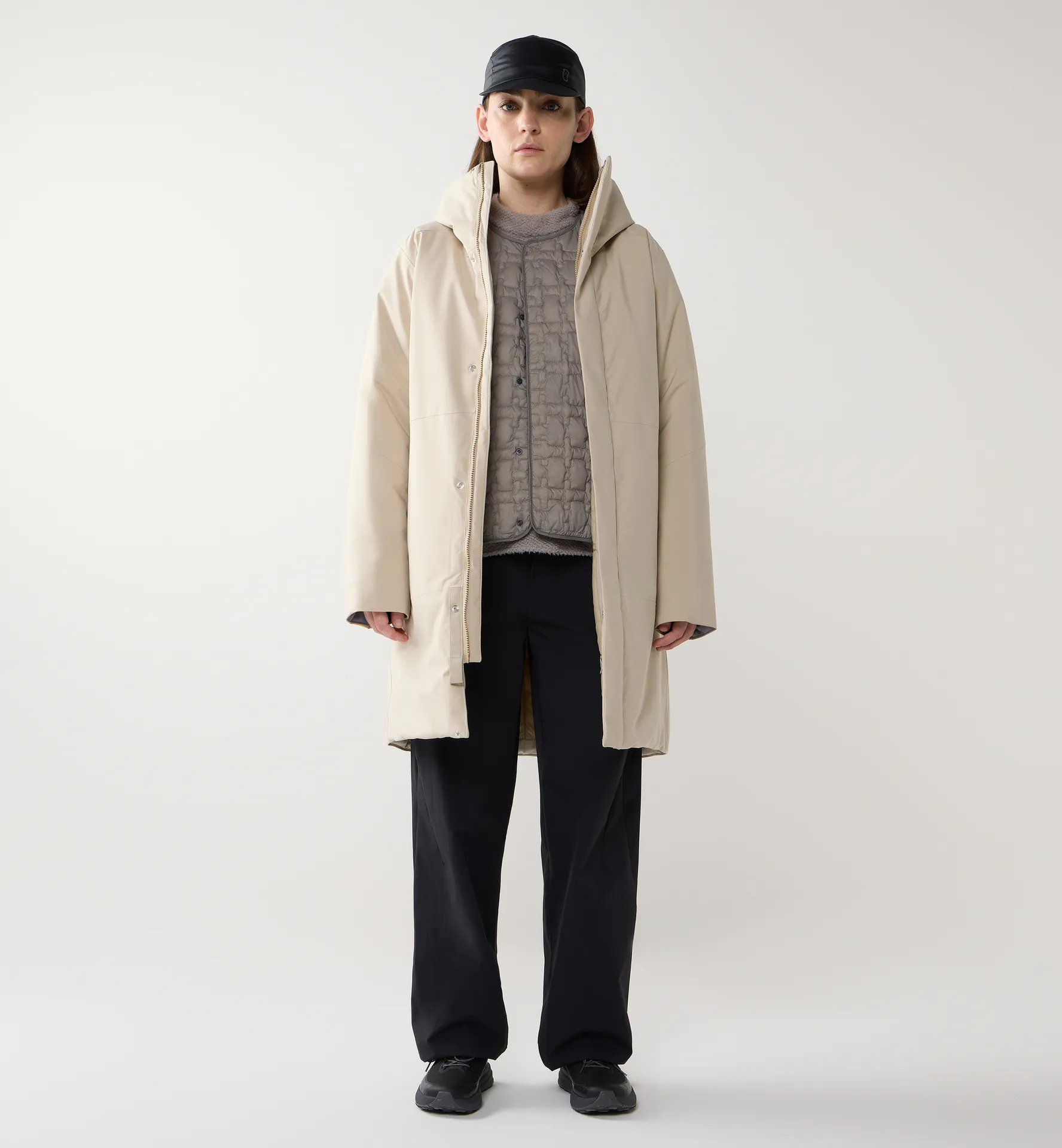 Yra Mimic Proof Parka Women Chalk Beige