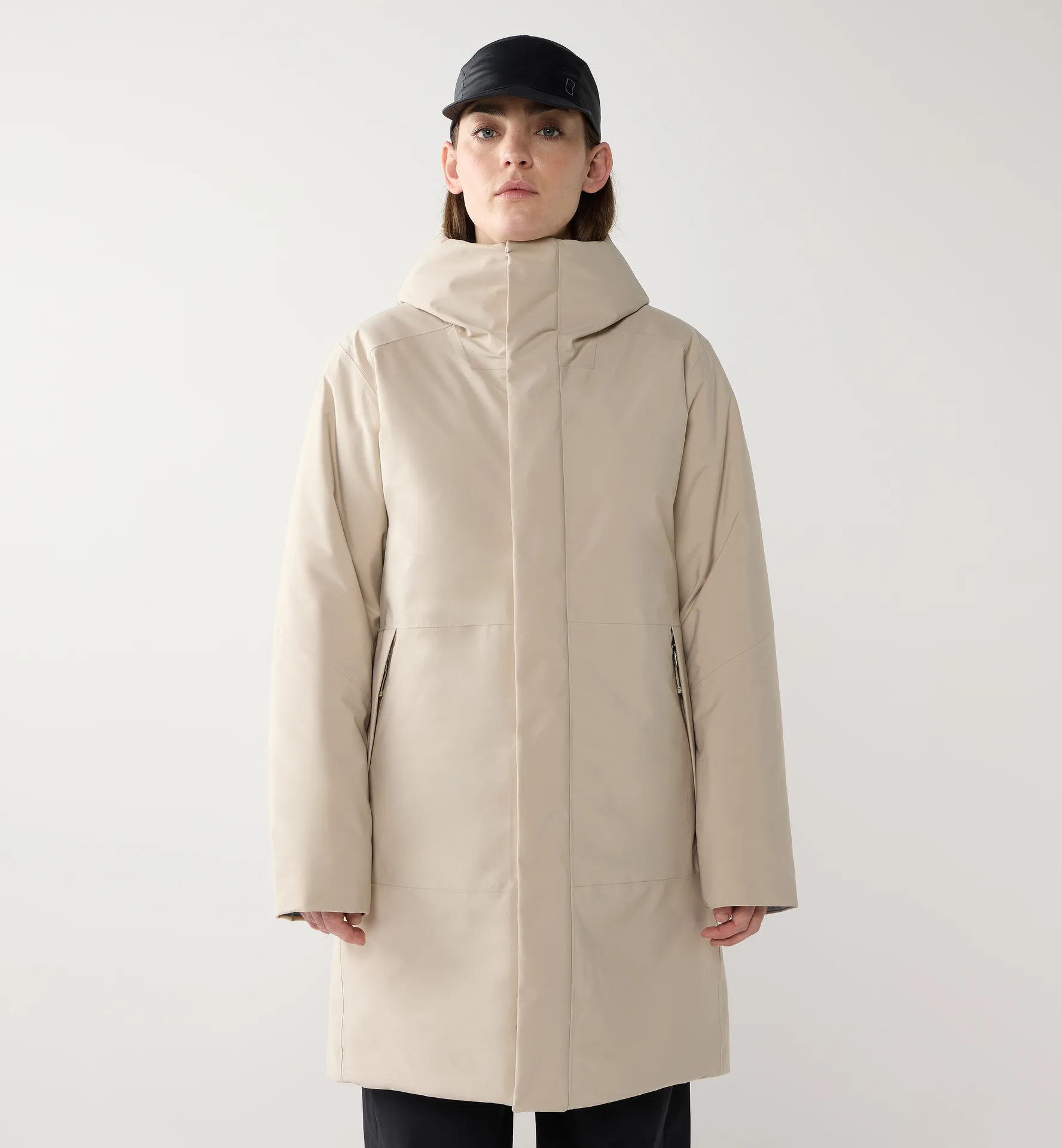 Yra Mimic Proof Parka Women Chalk Beige