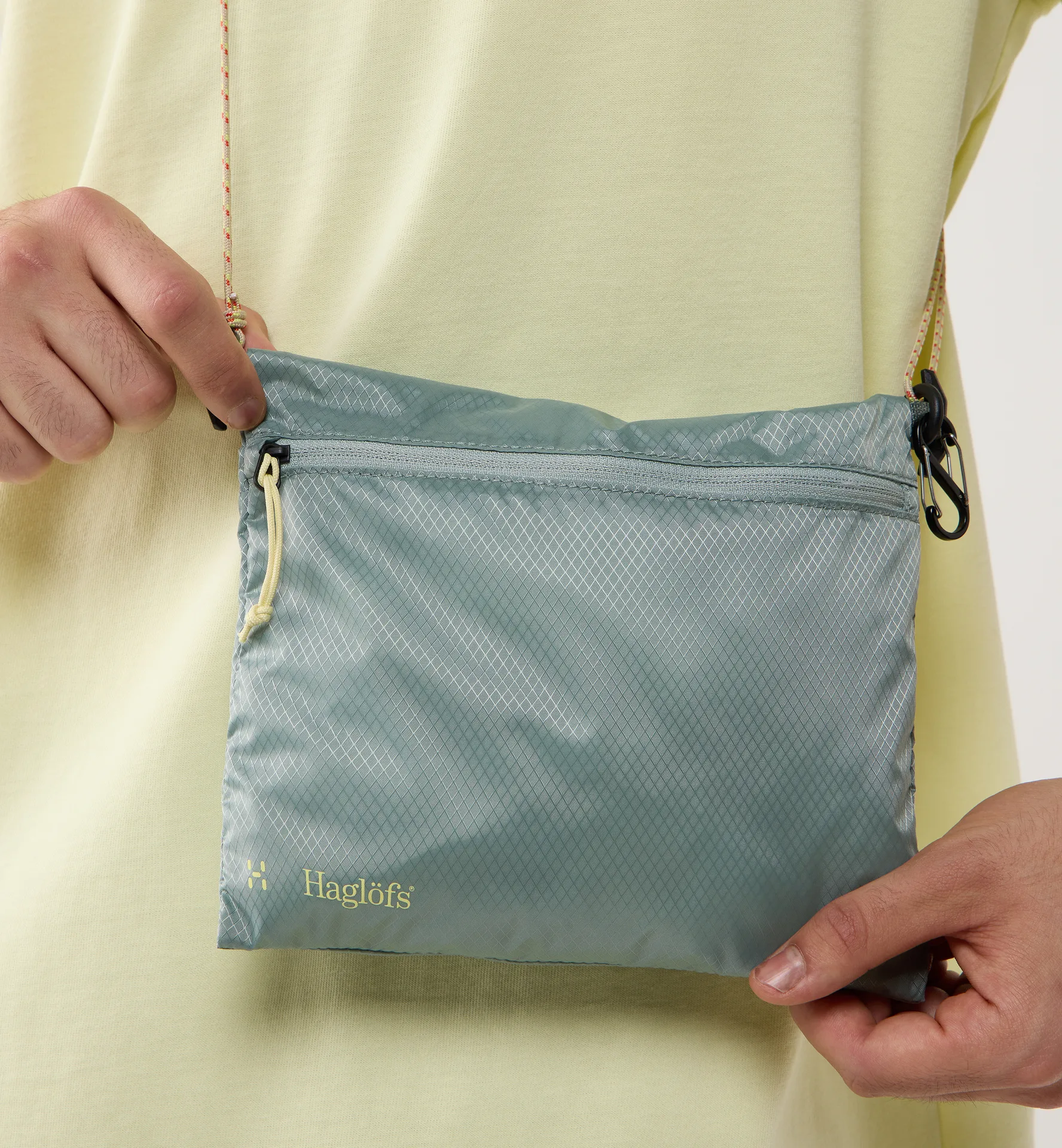 Flat accessory bag Dew Green