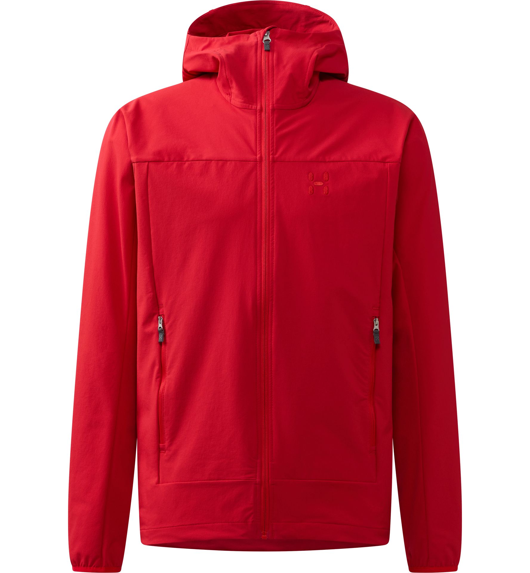Rosson Softshell Hood Men Bright Red