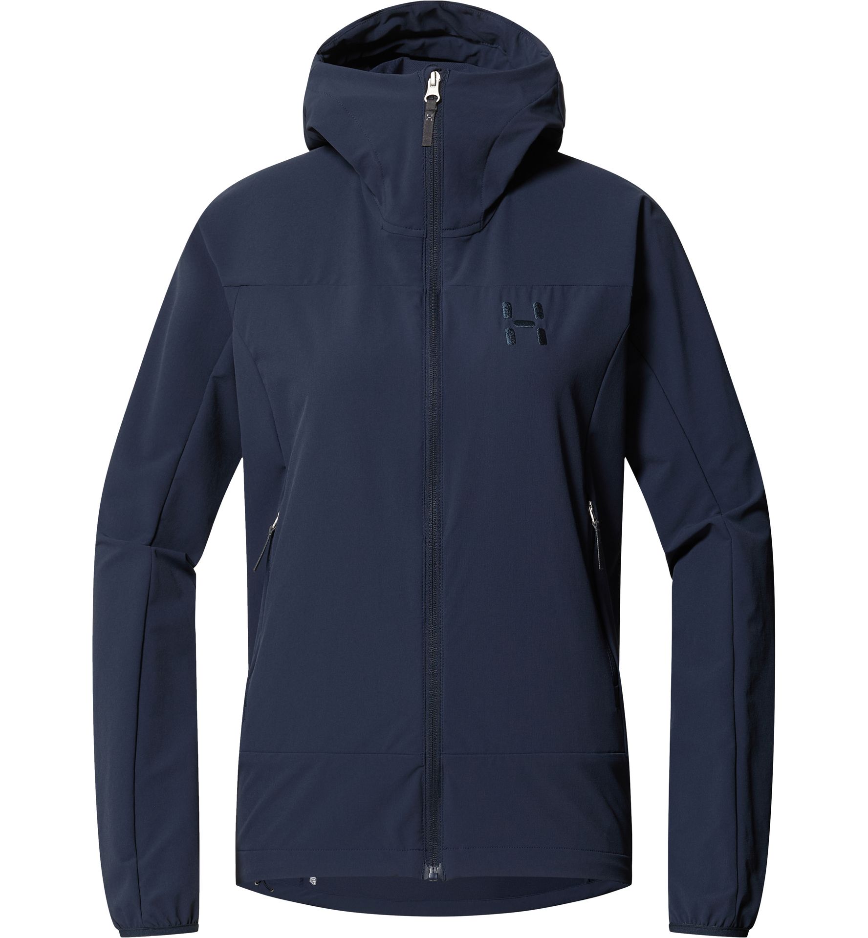 Rosson Softshell Hood Women Tarn Blue