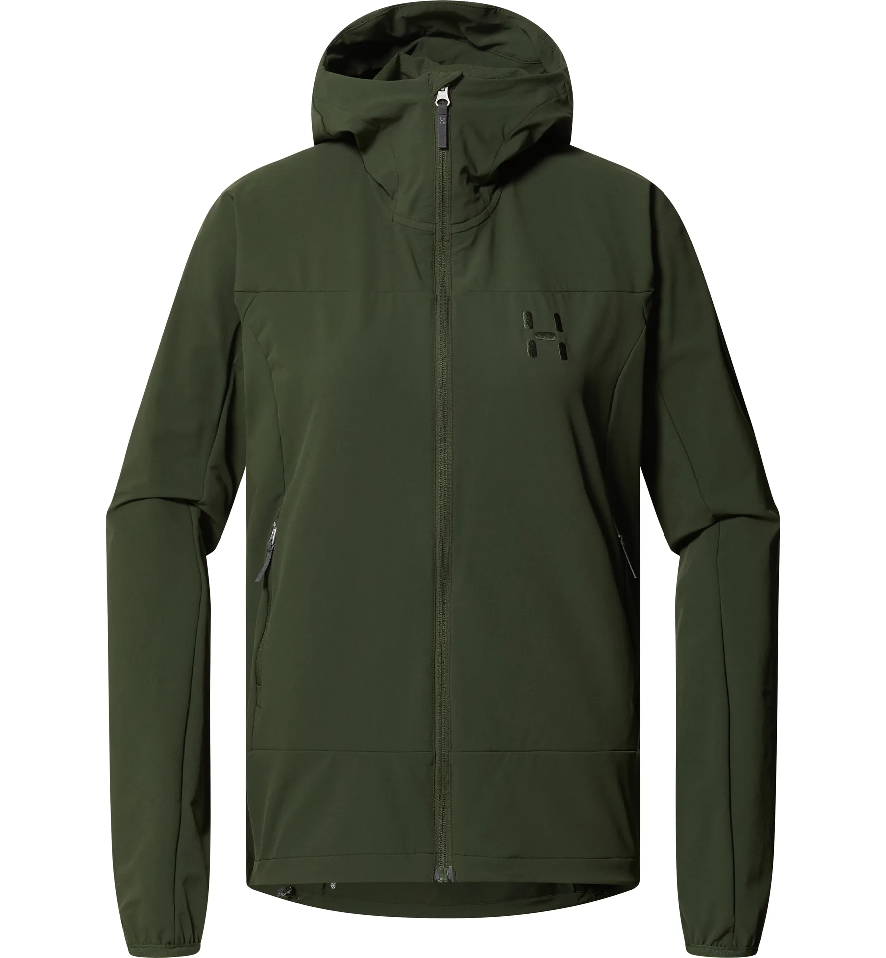 Rosson Softshell Hood Women Seaweed Green