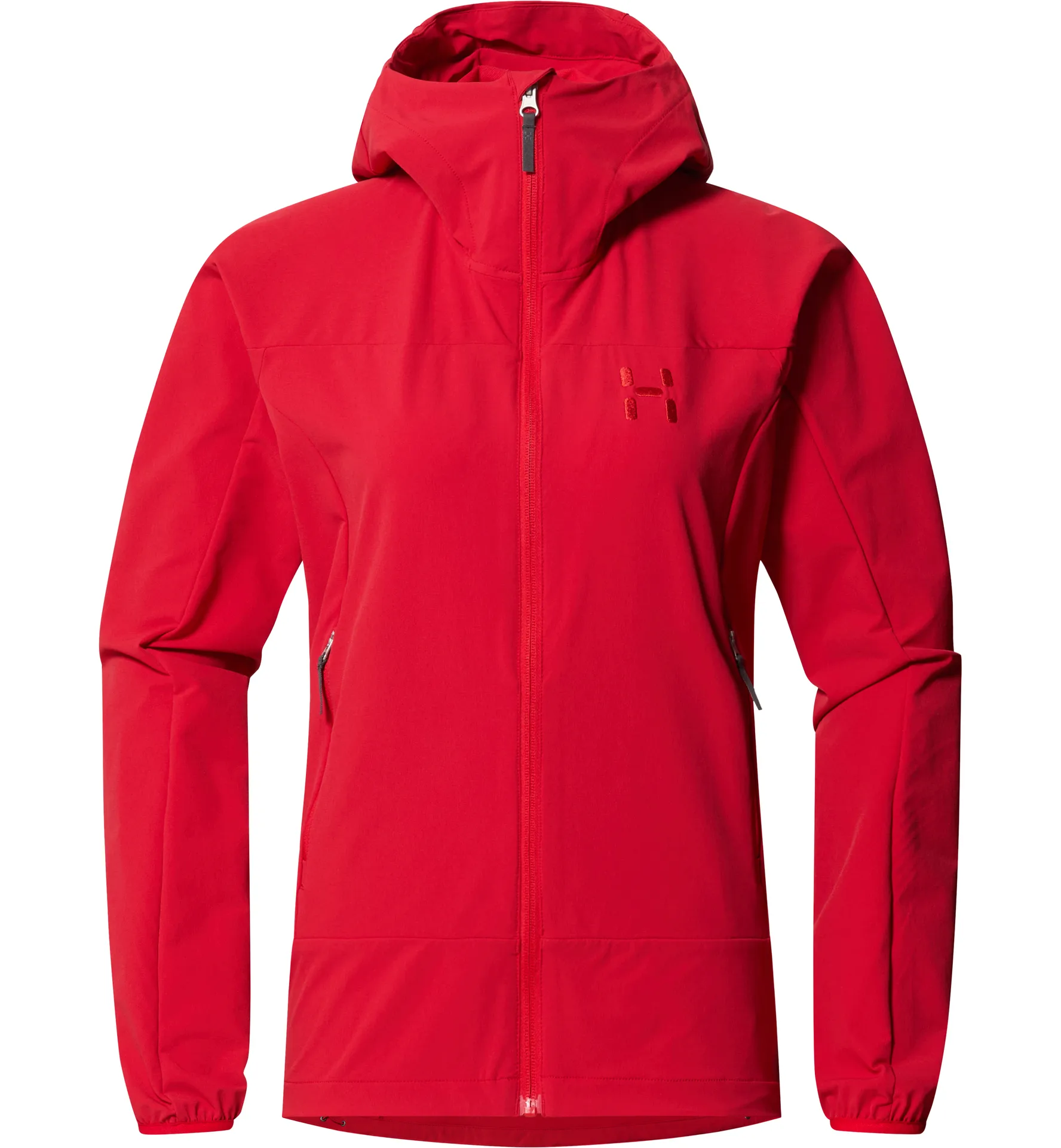 Rosson Softshell Hood Women Bright Red