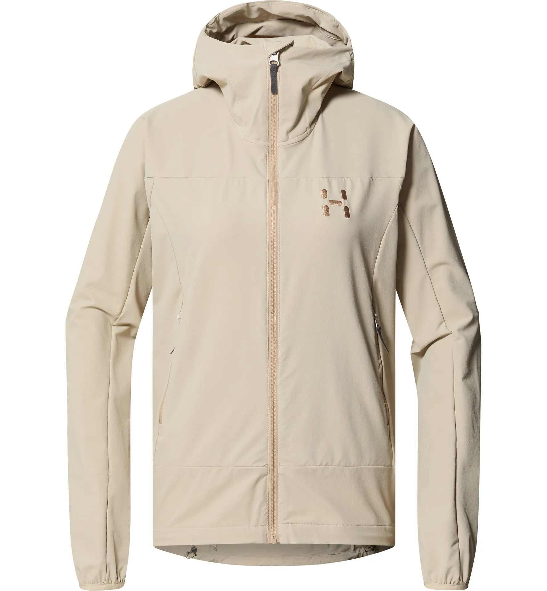 Rosson Softshell Hood Women Chalk Beige