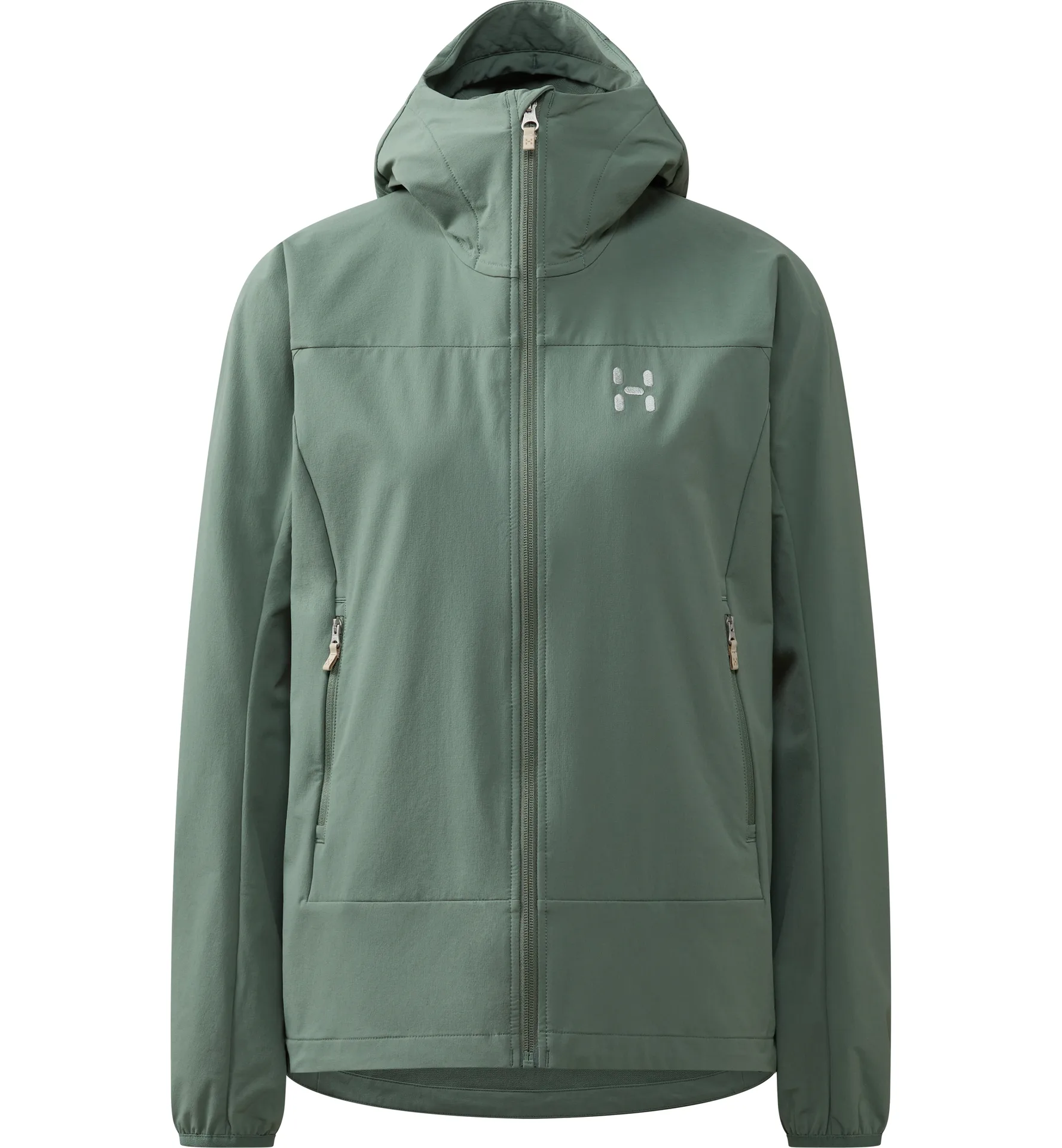 Rosson Softshell Hood Women Chlorophyll Green
