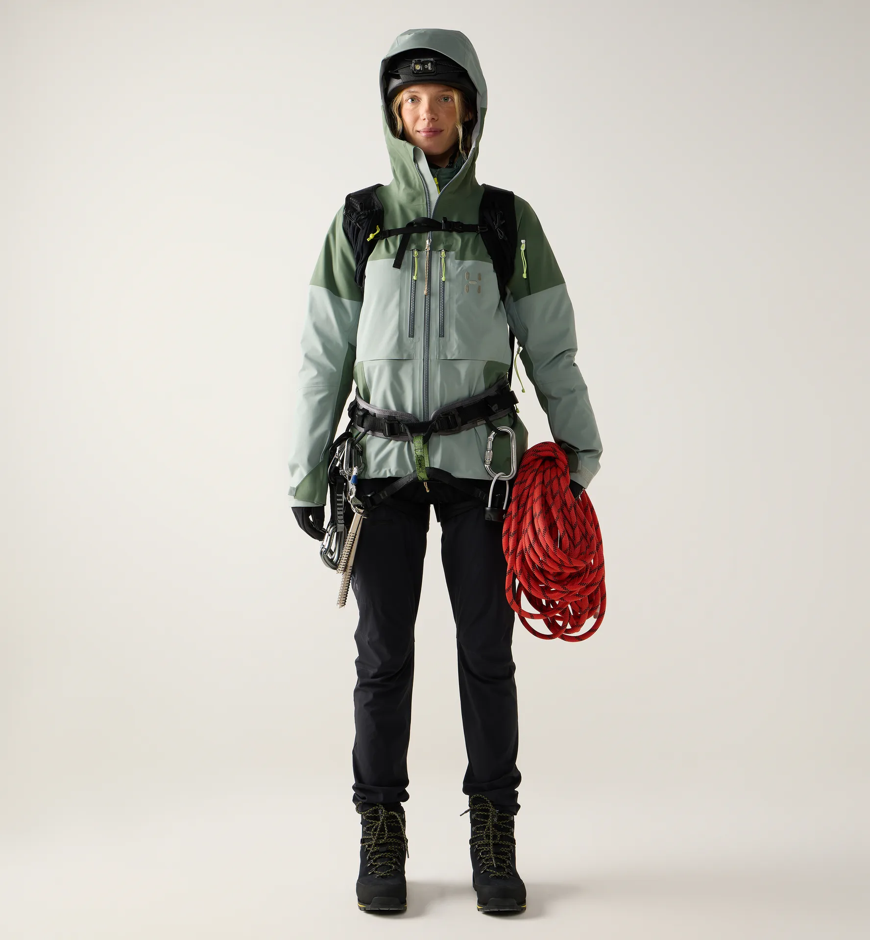 Spitz GTX Pro II Jacket Women | Dew Green/Chlorophyll Green