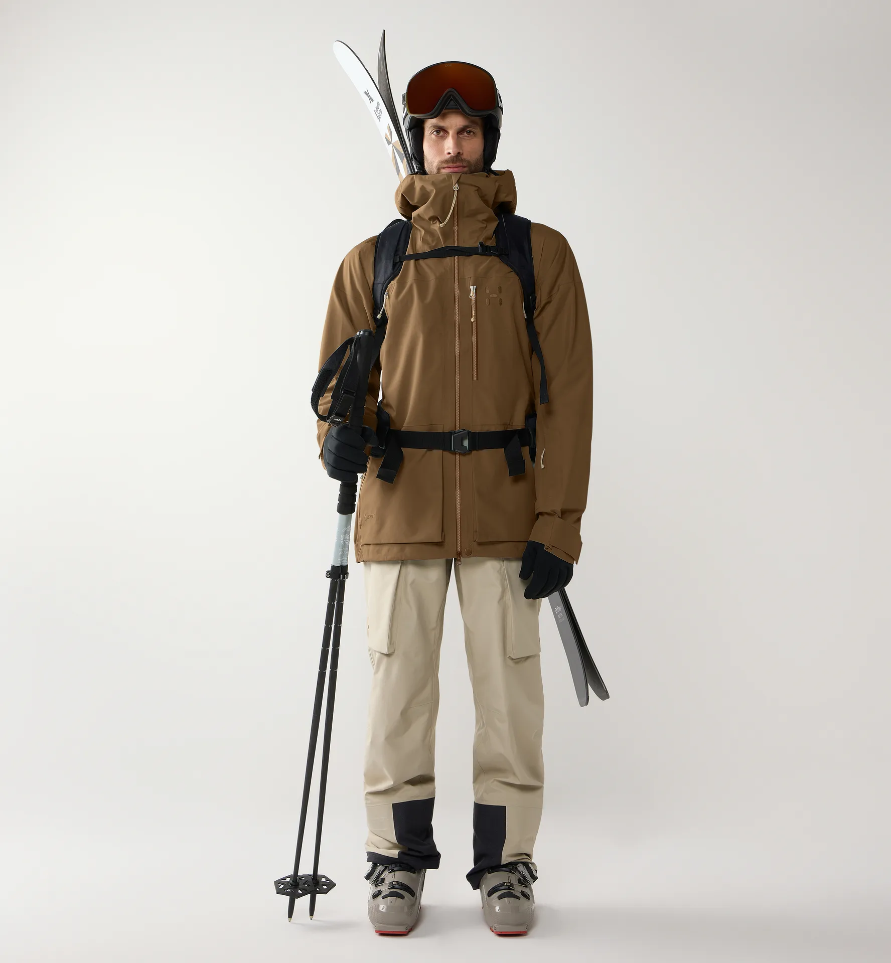 Vassi GTX II Jacket Men Teak Brown/Woodland Brown