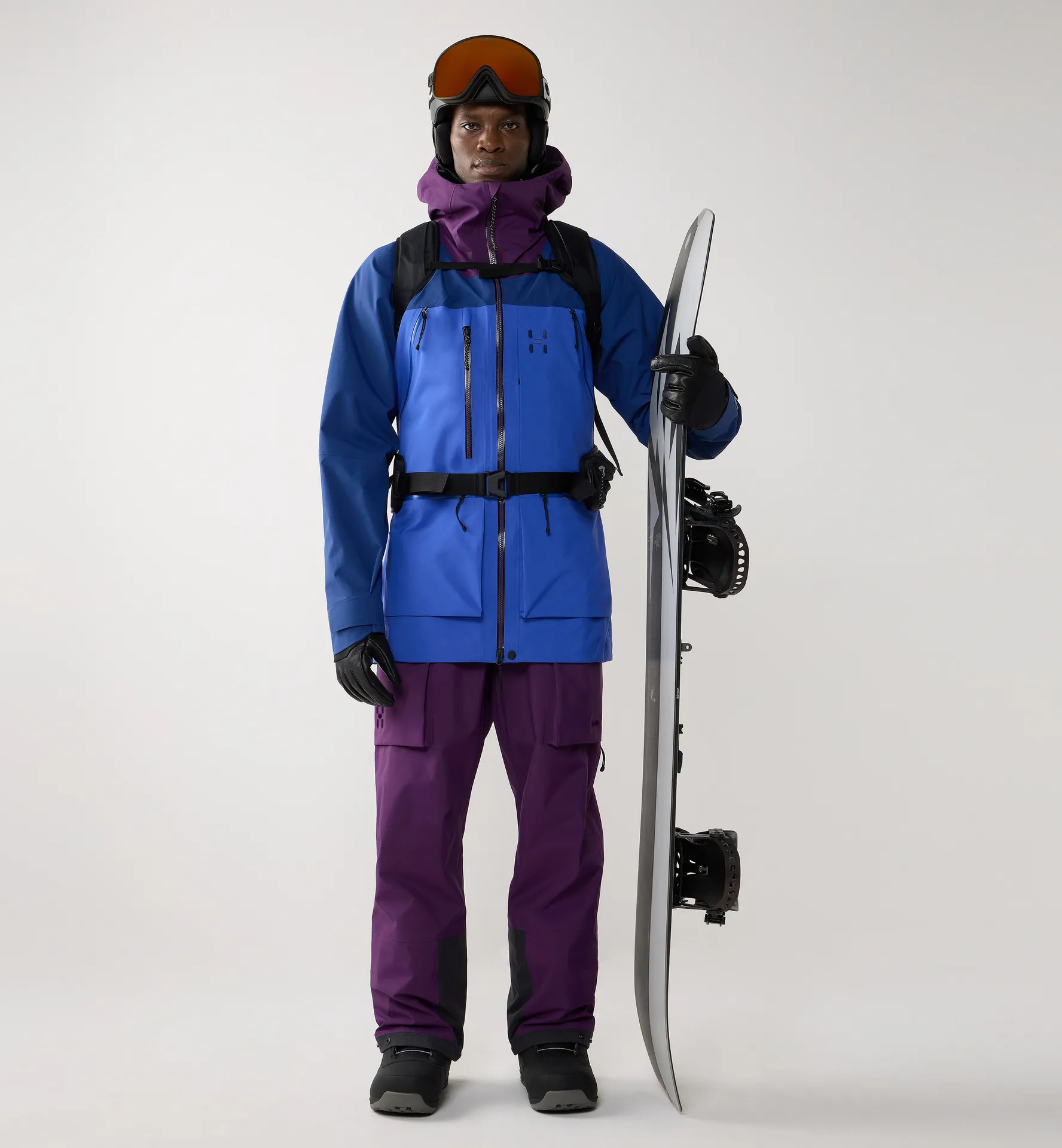 Vassi GTX Pro II Bib Men | Purple Night | Ski | Snowboarding