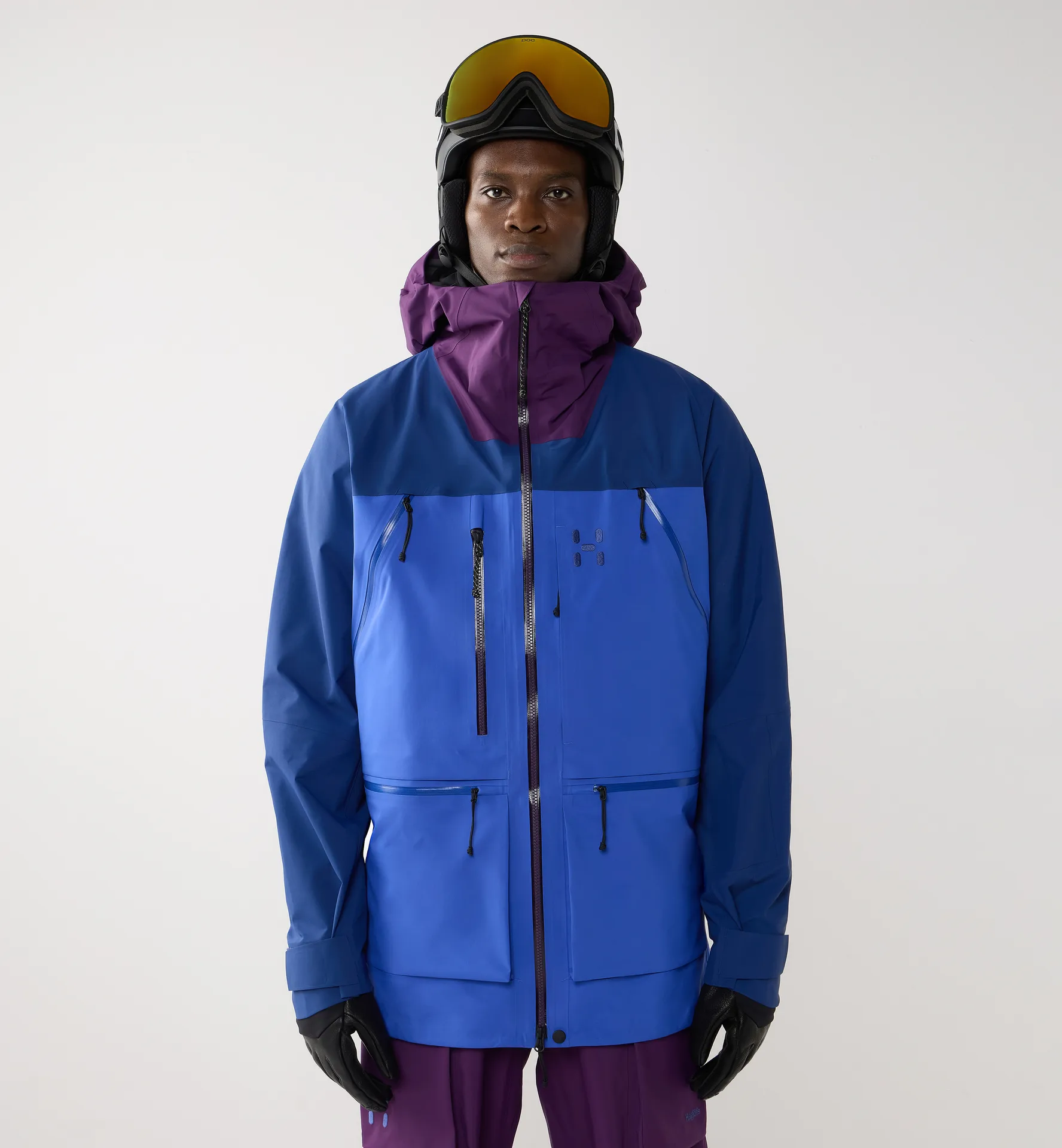 Vassi GTX Pro II Jacket Men Purple Night/Evening Blue/Northern Blue