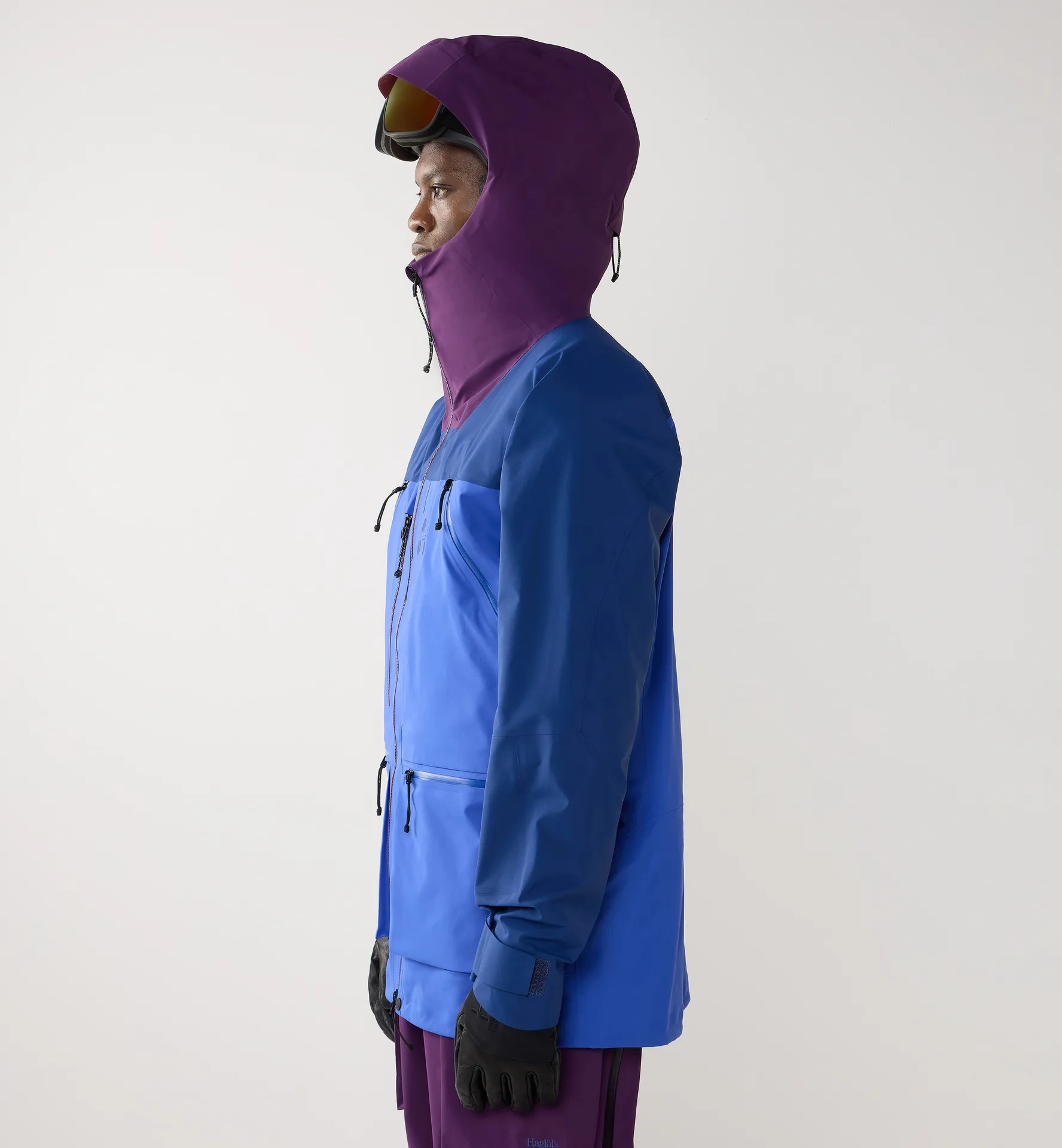 Vassi GTX Pro II Jacket Men Purple Night/Evening Blue/Northern Blue