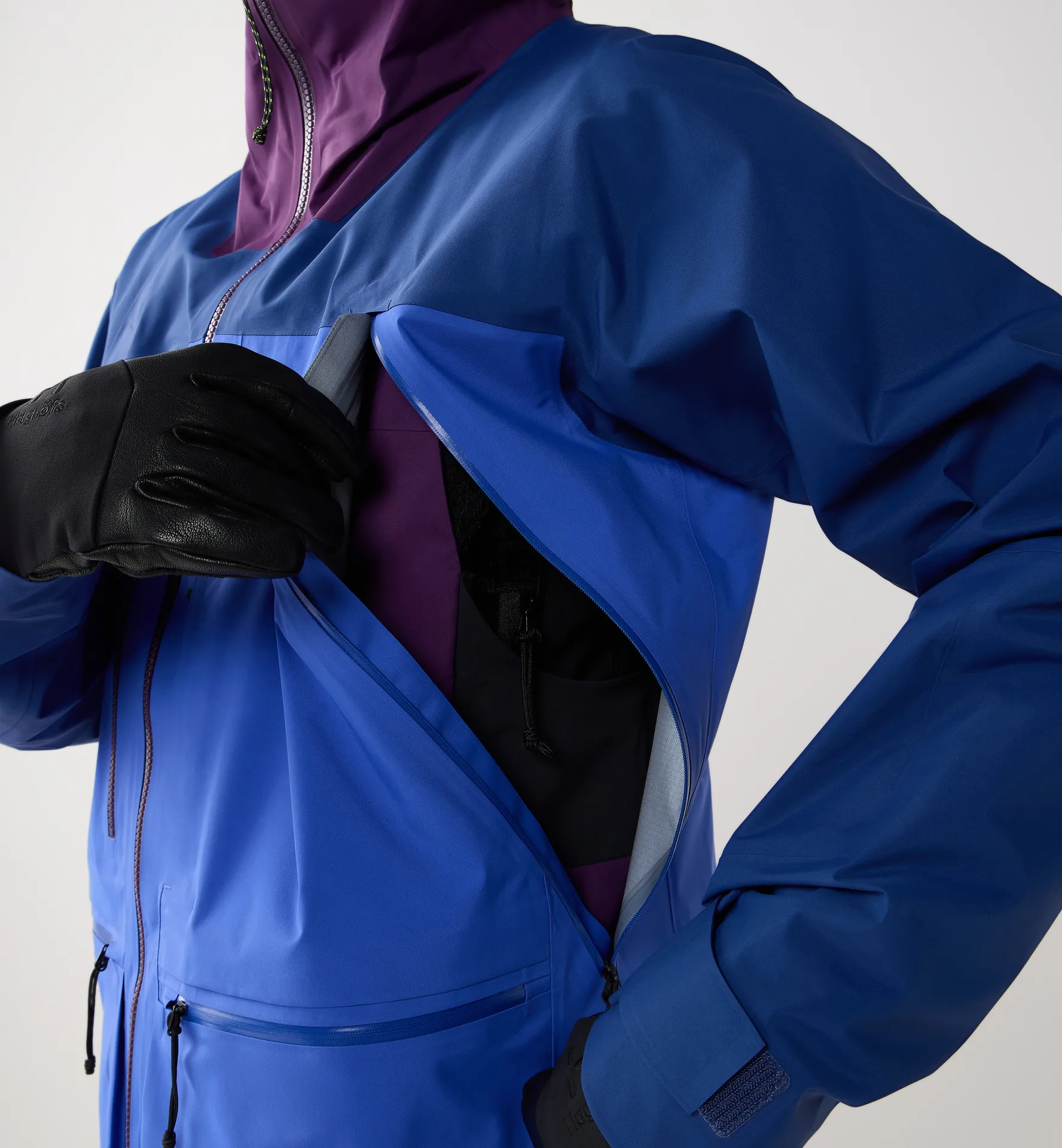 Vassi GTX Pro II Jacket Men Purple Night/Evening Blue/Northern Blue