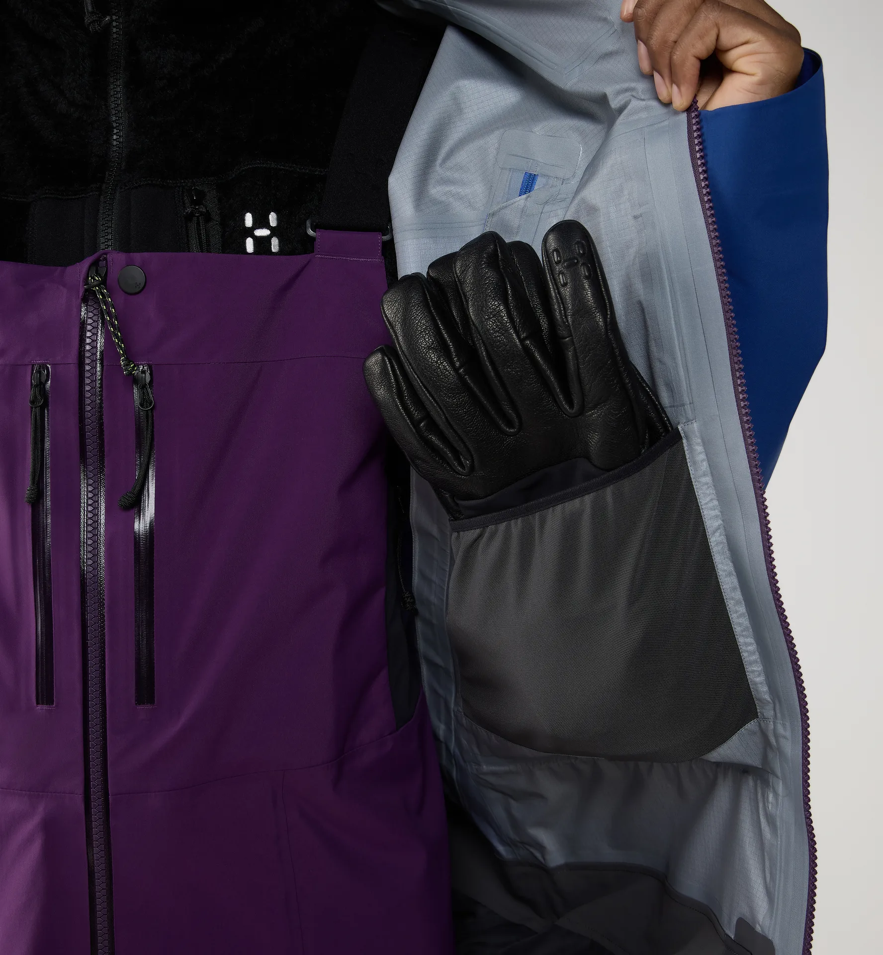 Vassi GTX Pro II Jacket Men Purple Night/Evening Blue/Northern Blue