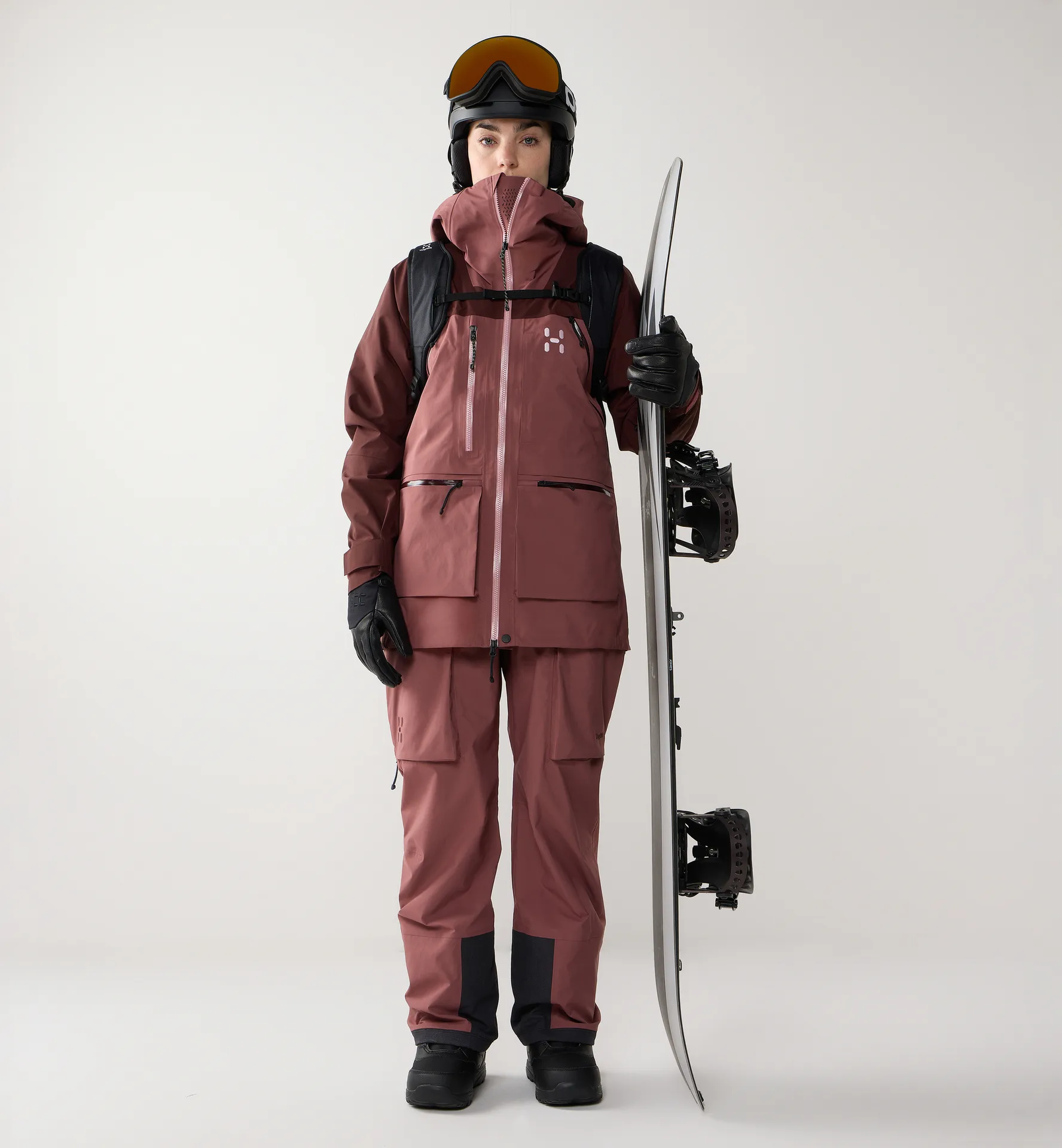Vassi GTX Pro II Jacket Women Maroon Trail / Misty Mauve