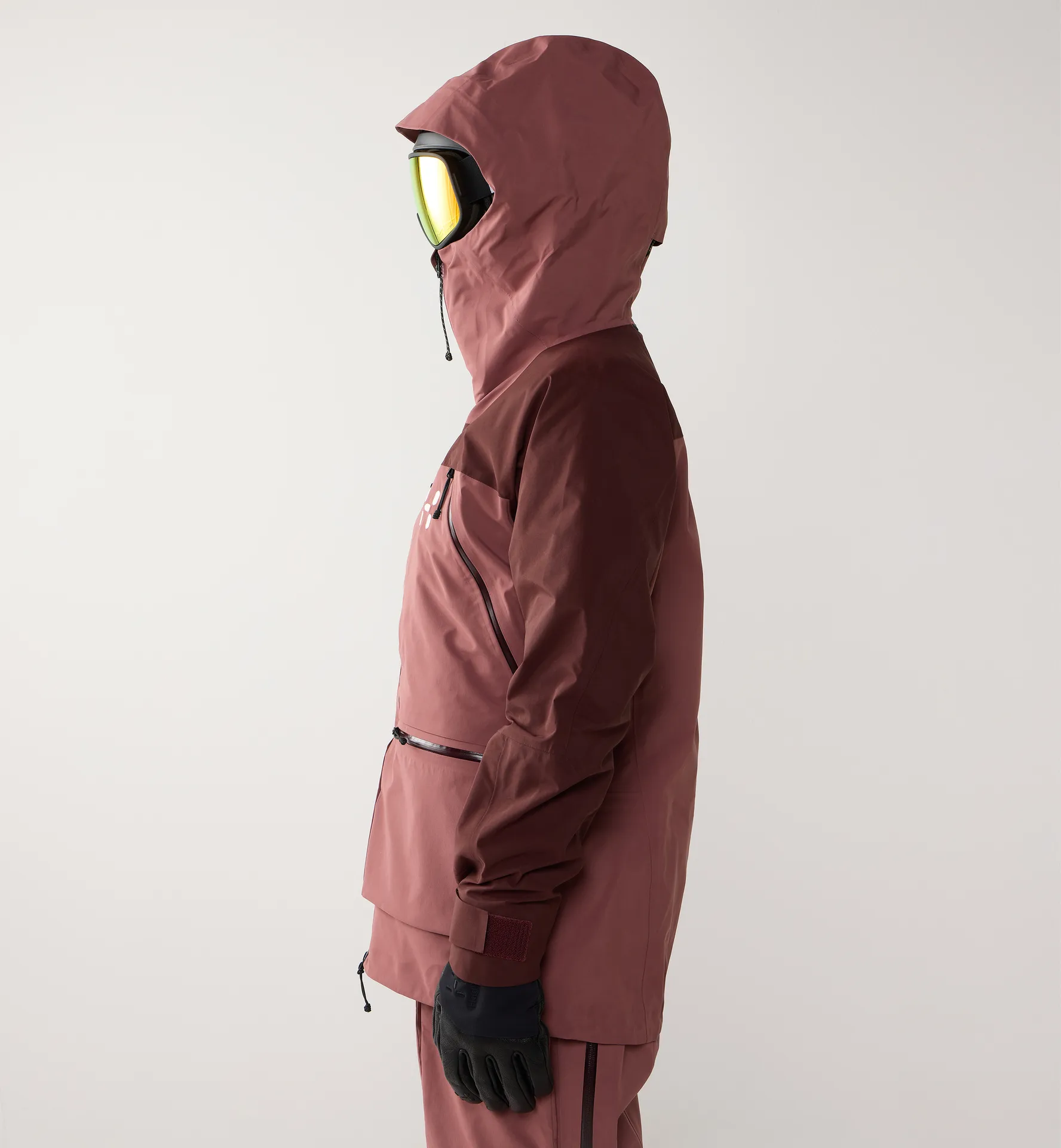 Vassi GTX Pro II Jacket Women Maroon Trail / Misty Mauve