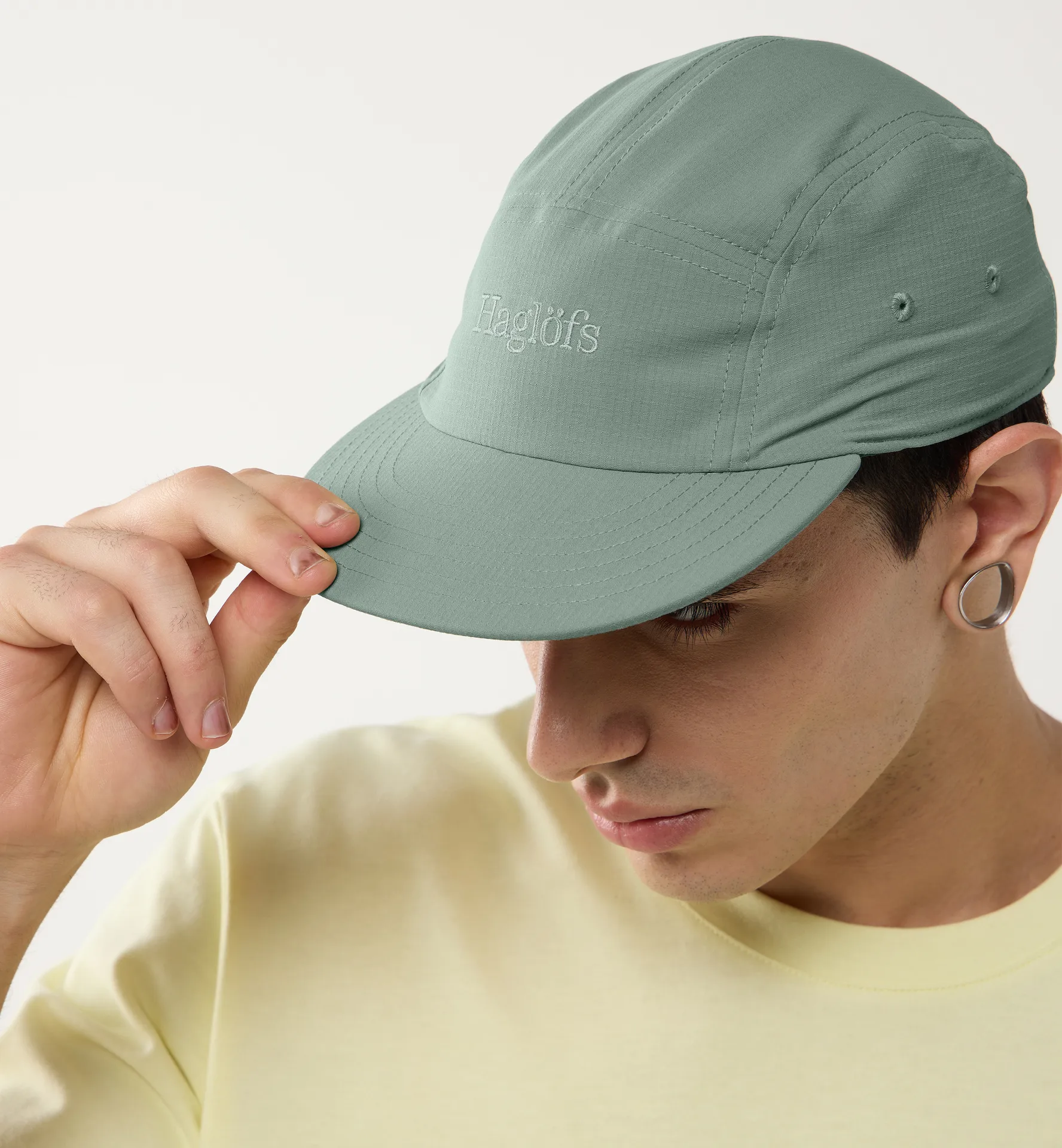 Brand Five Panel Cap Chlorophyll Green