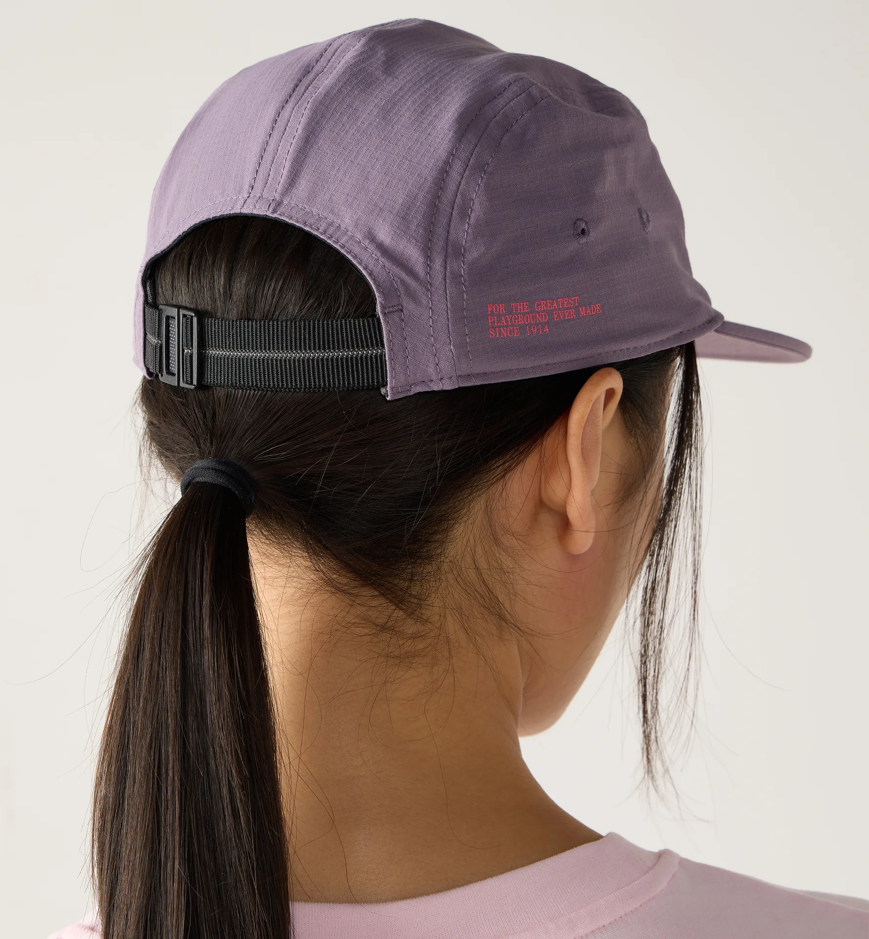 Brand Five Panel Cap Purple Fog