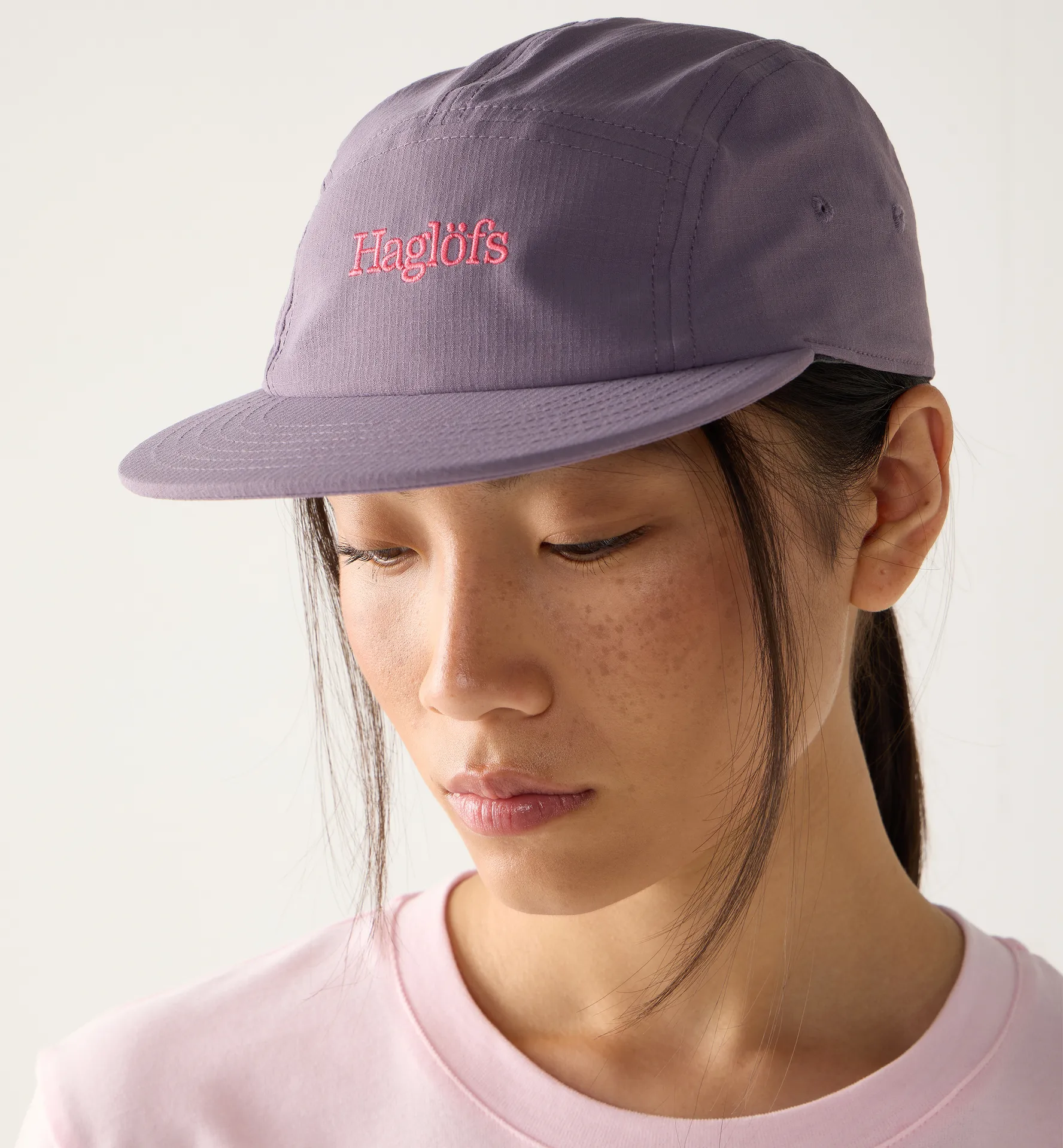 Brand Five Panel Cap Purple Fog