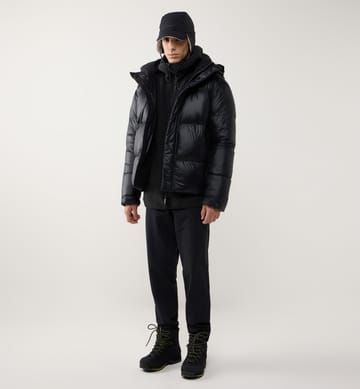 Liden Short Down Hood Men True Black Liden Short Down Hood Men True Black
