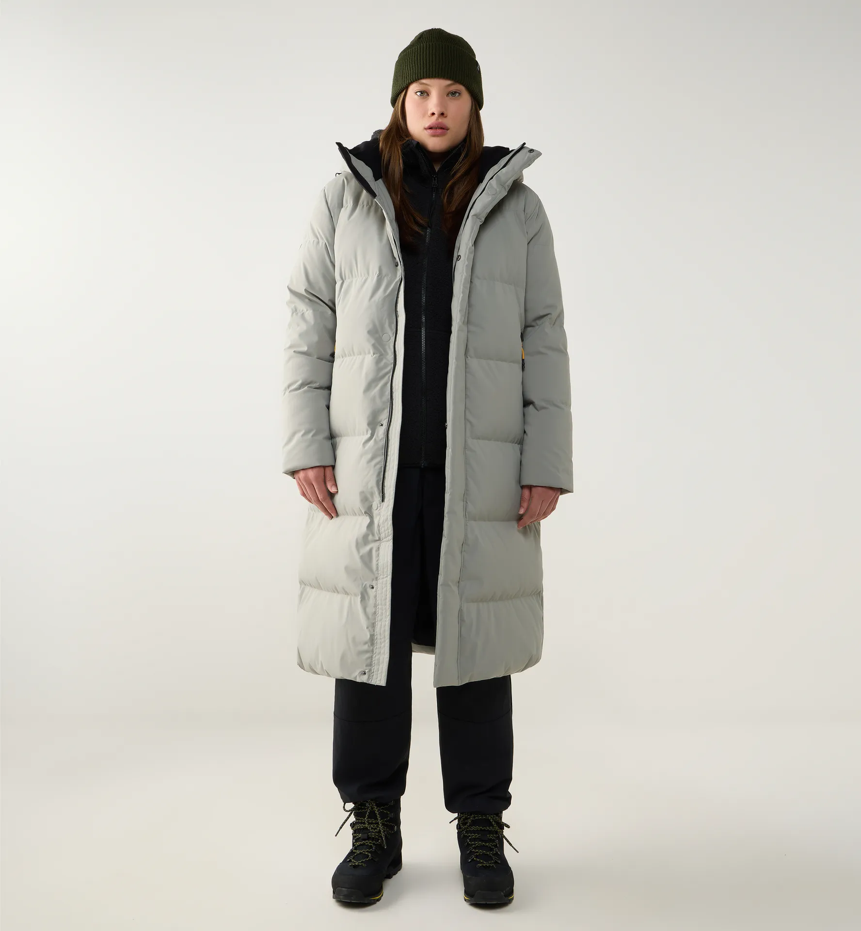 Liden Long Down Parka Women Jadeite