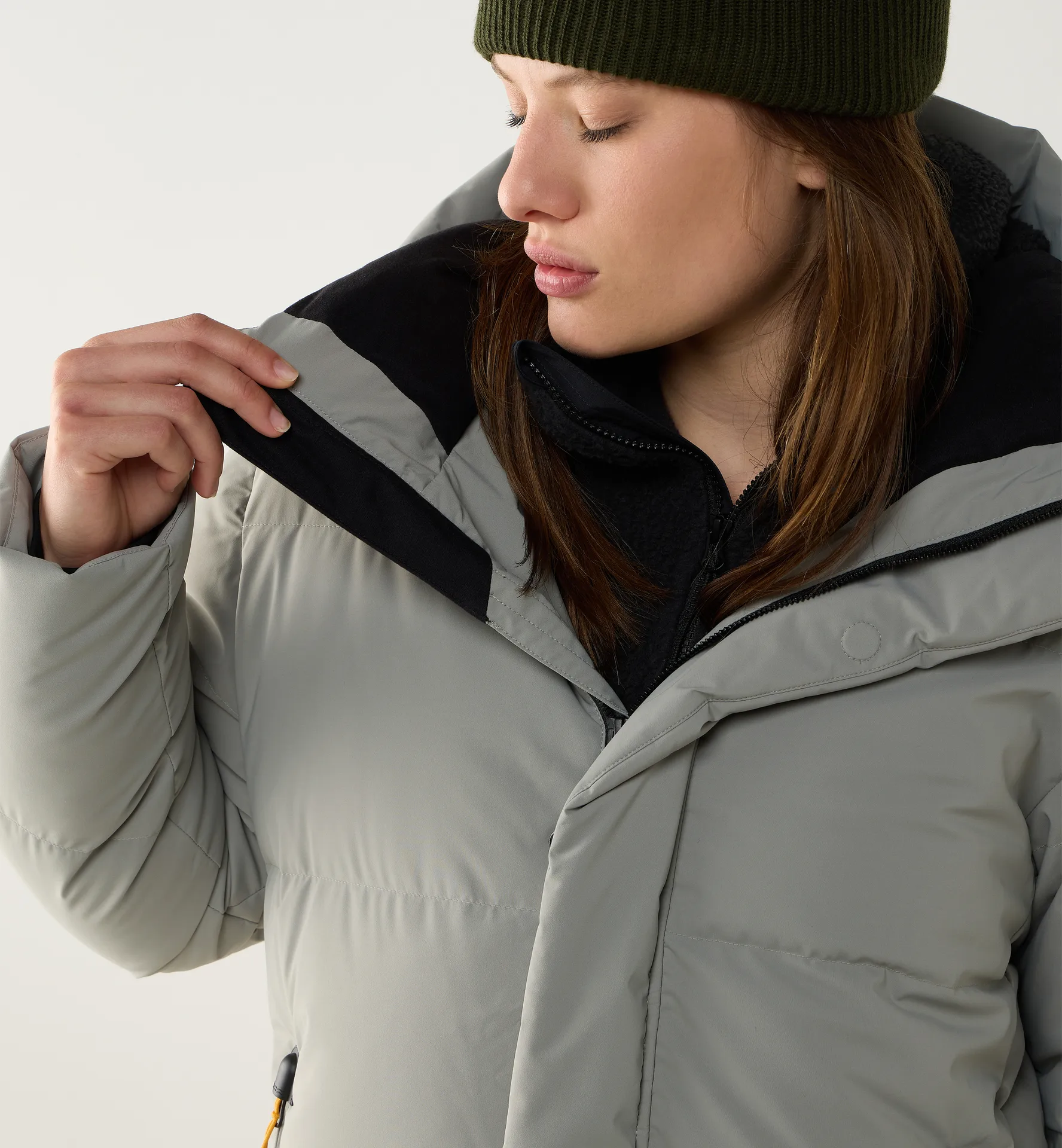 Liden Long Down Parka Women Jadeite