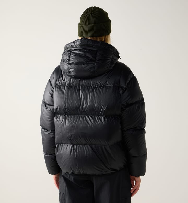 Liden Short Down Hood Women True Black Liden Short Down Hood Women True Black