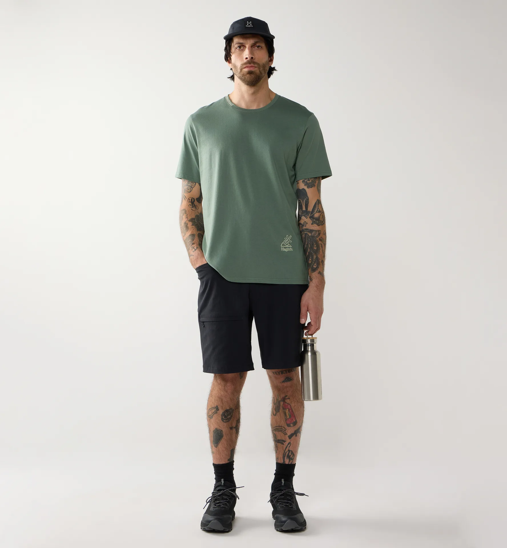 Midnattssol Tee Men Chlorophyll Green