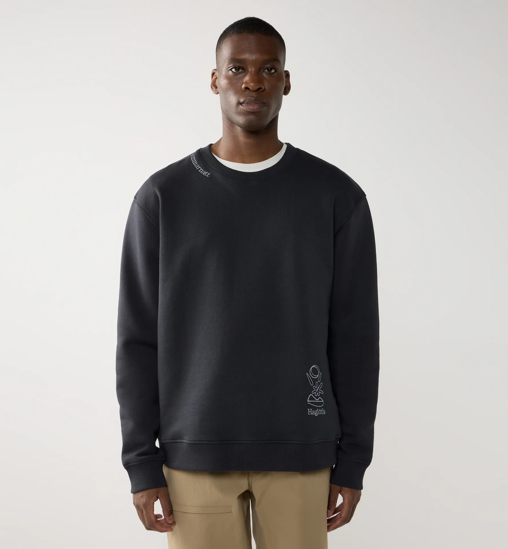 Haglöfs Midnattssol Crewneck Men True Black - Herren - XXL