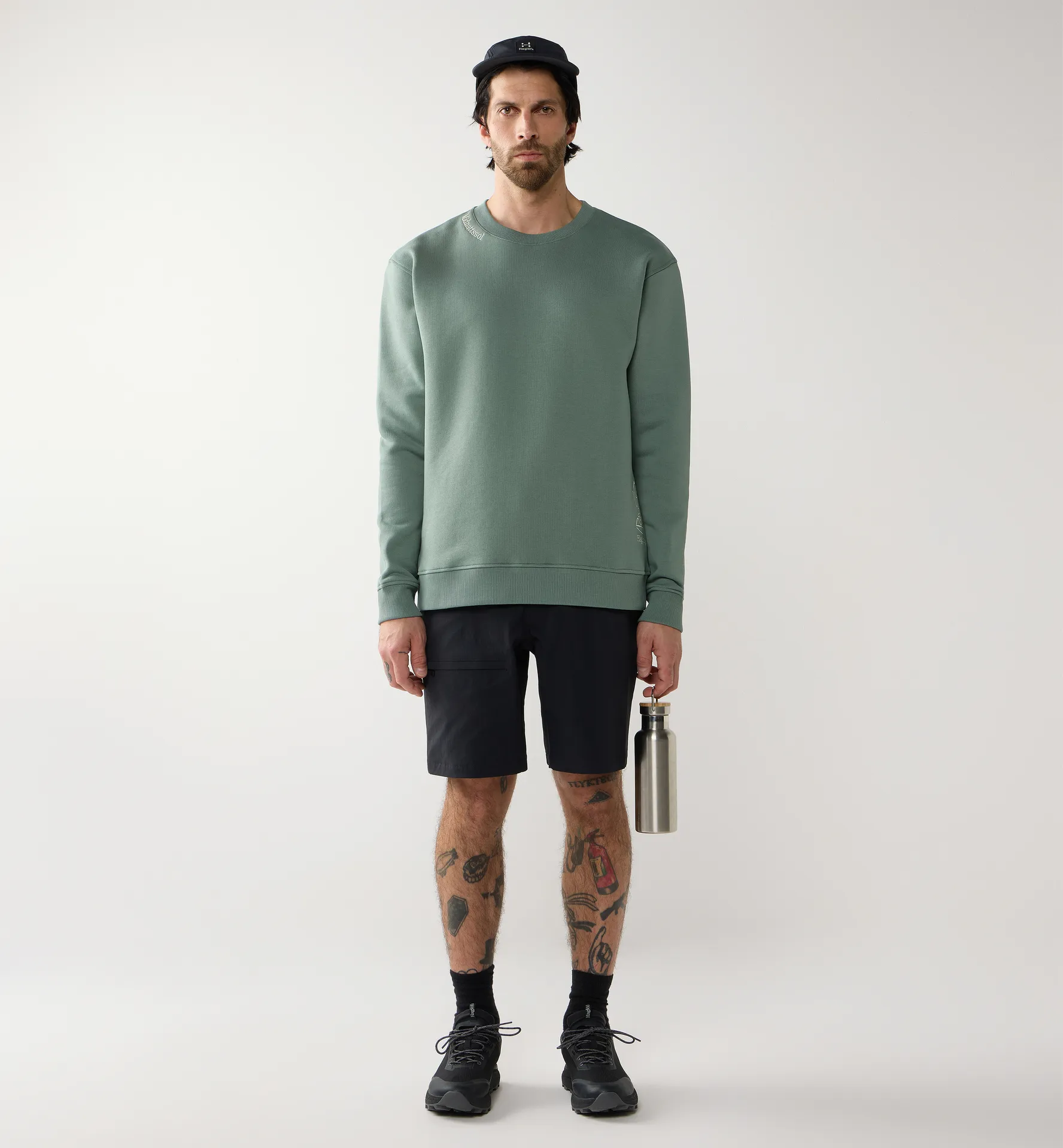 Midnattssol Crewneck Men Chlorophyll Green