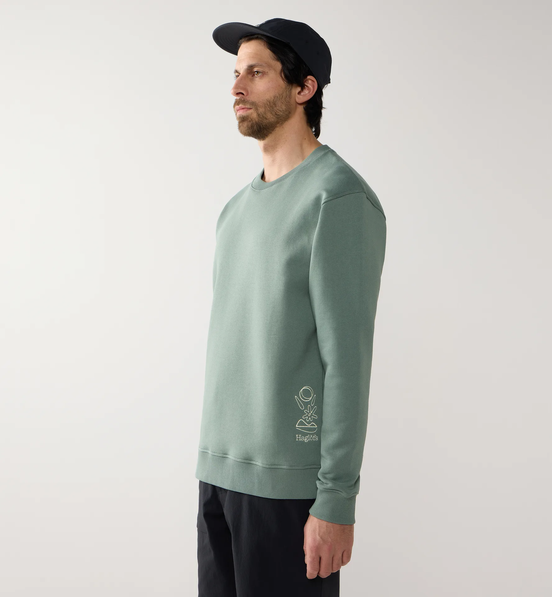 Midnattssol Crewneck Men Chlorophyll Green