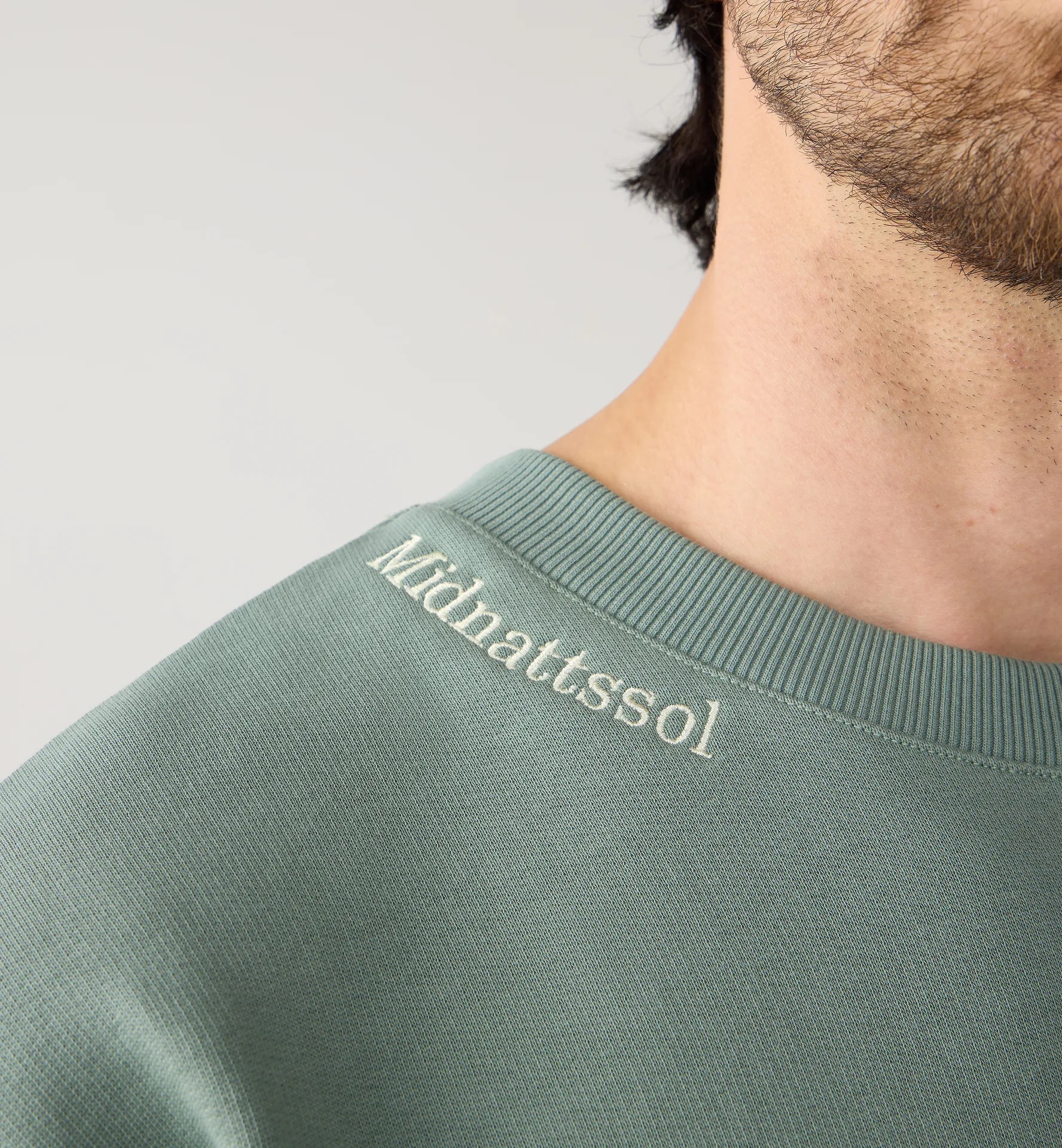 Midnattssol Crewneck Men Chlorophyll Green