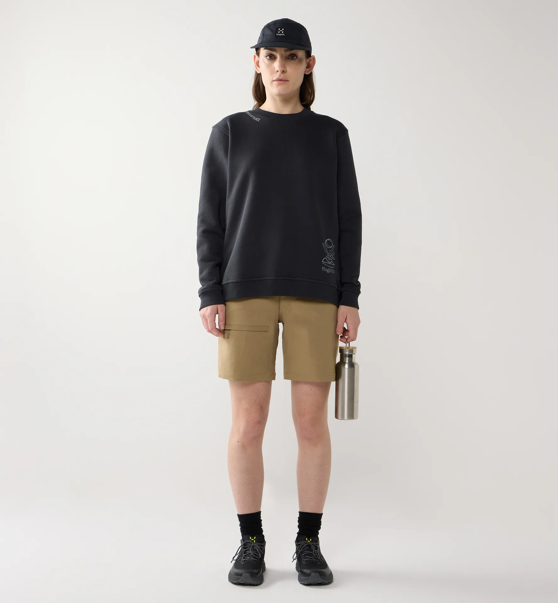Midnattssol Crewneck Women True Black