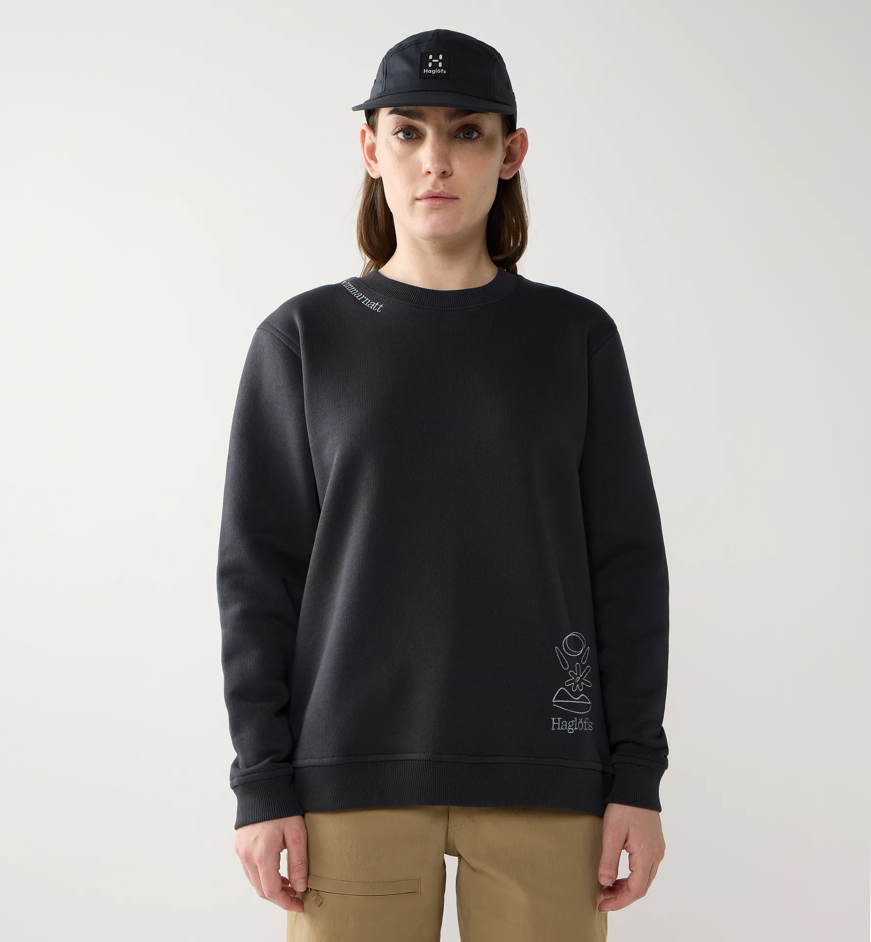 Midnattssol Crewneck Women True Black