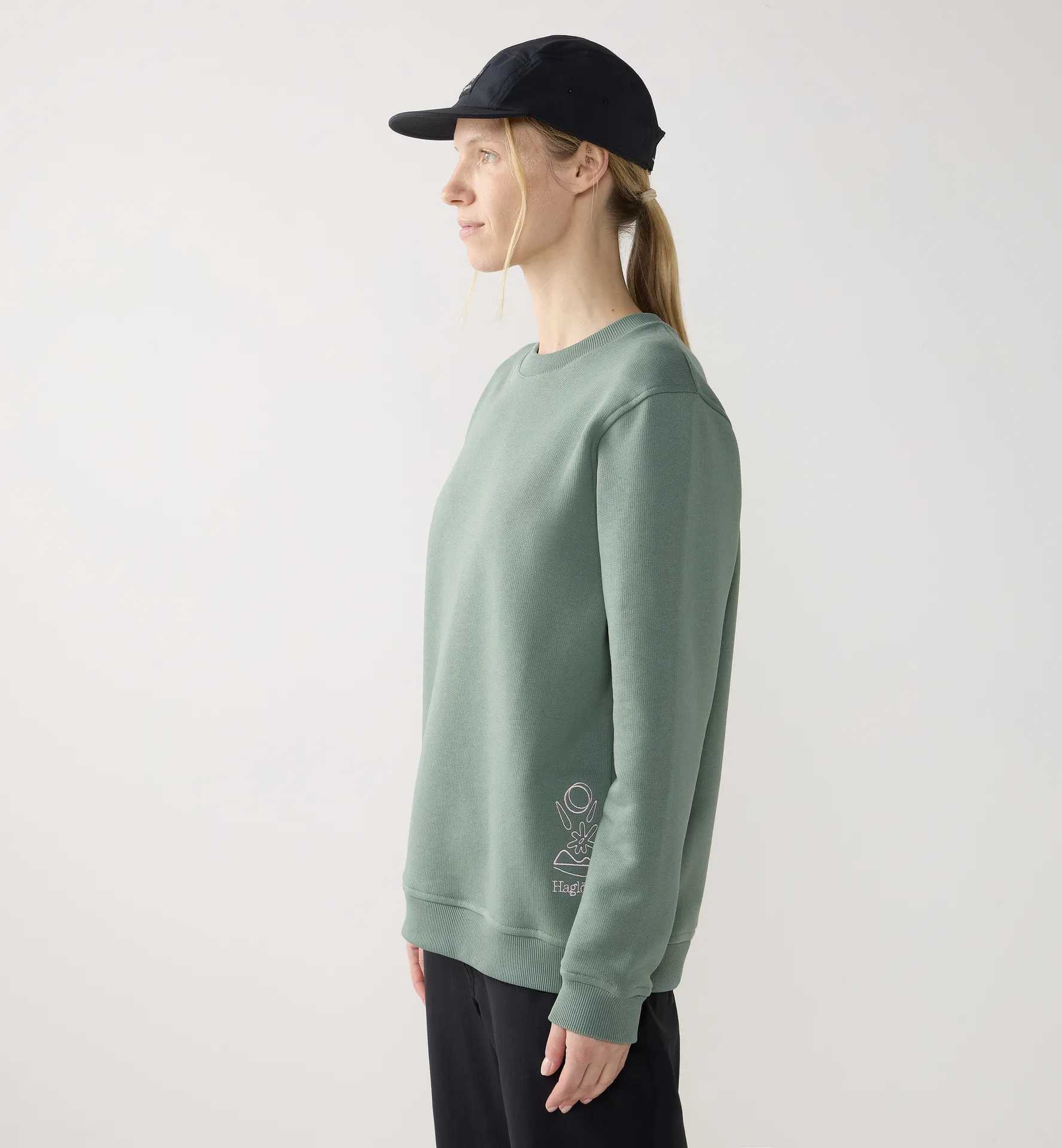 Midnattssol Crewneck Women Chlorophyll Green