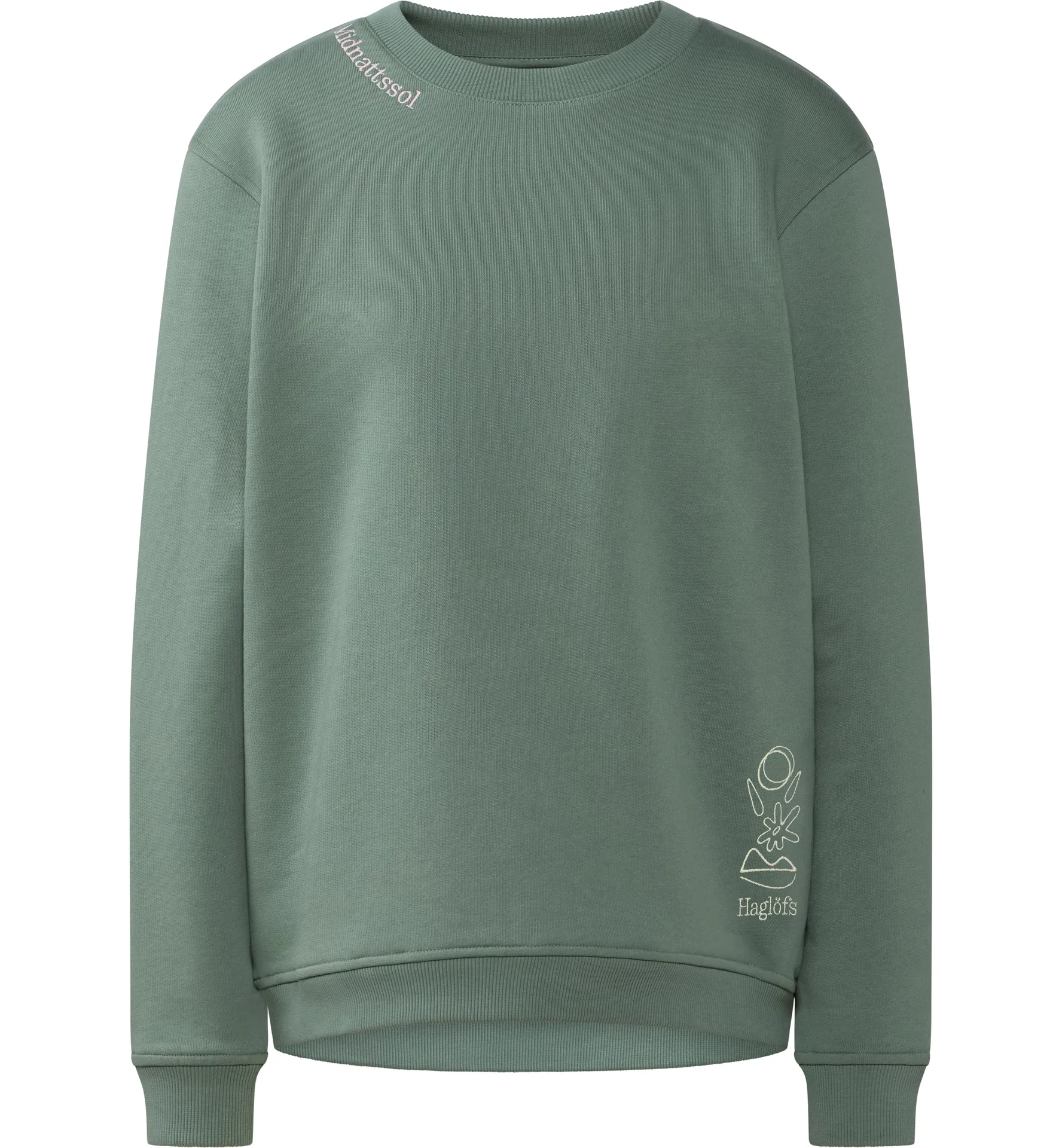 Midnattssol Crewneck Women Chlorophyll Green